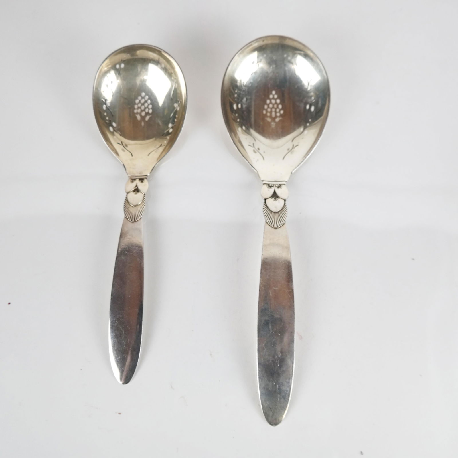 Two Georg Jensen Strainer Serving Spoons (1 of 7)