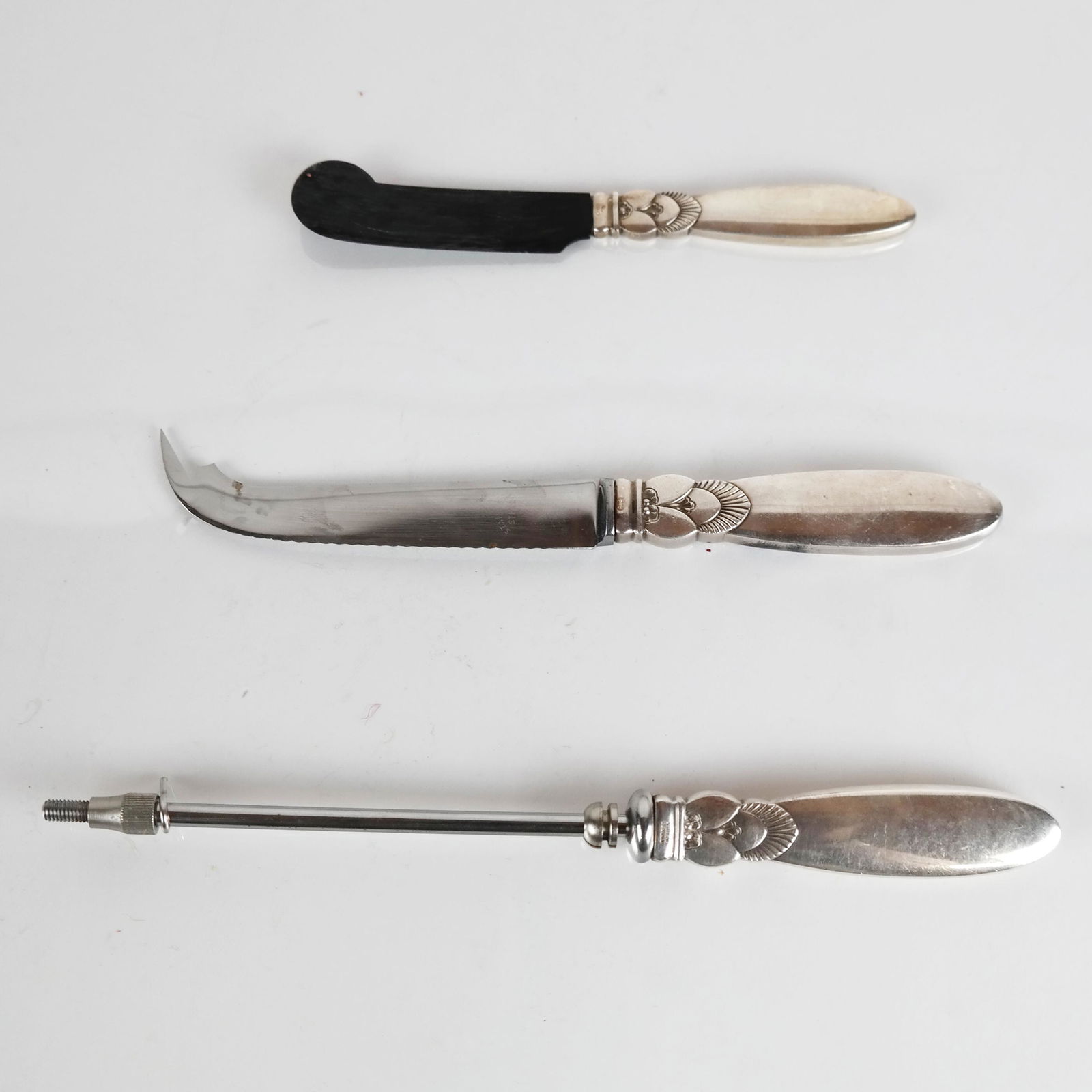 3 Georg Jensen Sterling Silver Serving Pcs. (1 of 11)