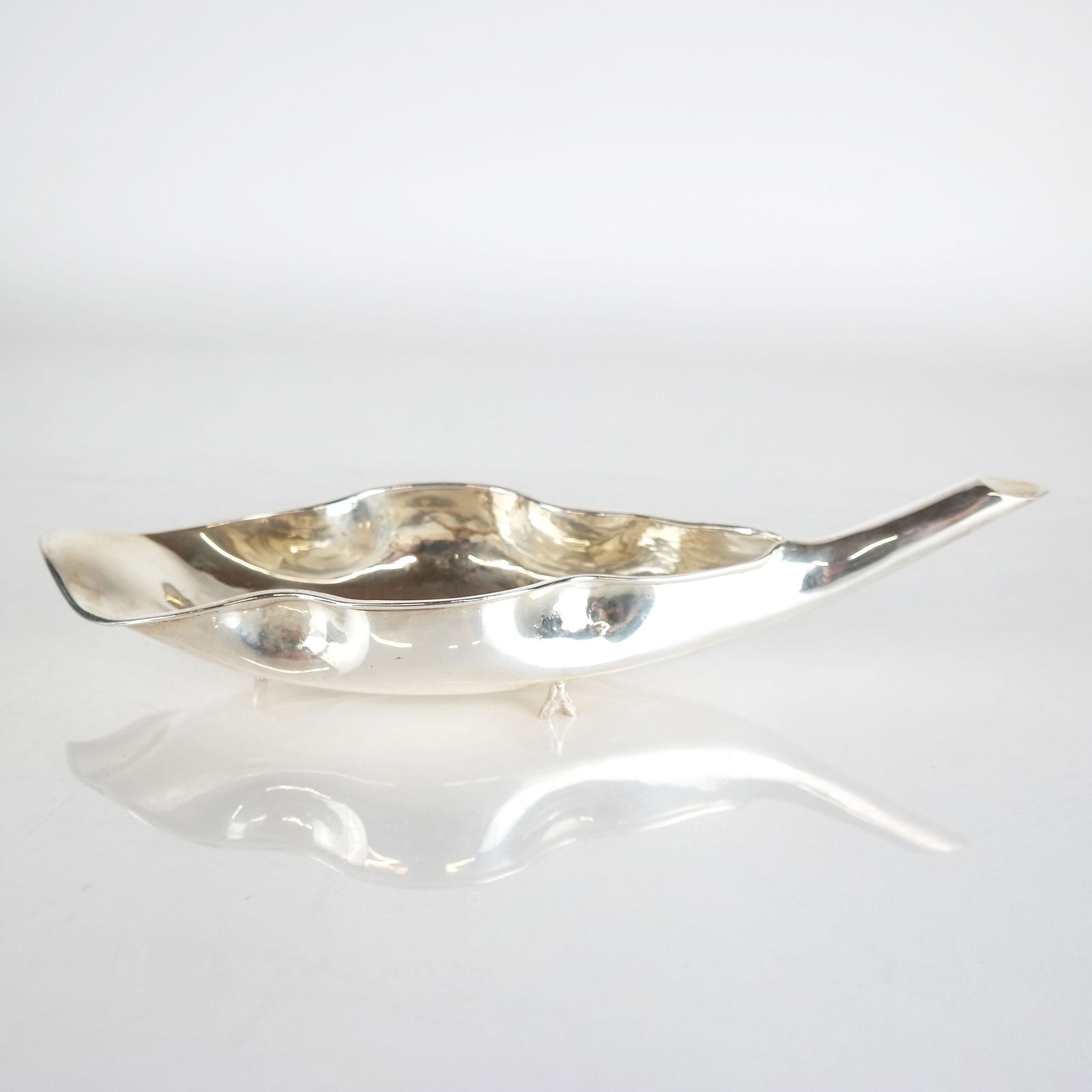 Sterling Silver Leaf-Shaped Bowl (1 of 7)