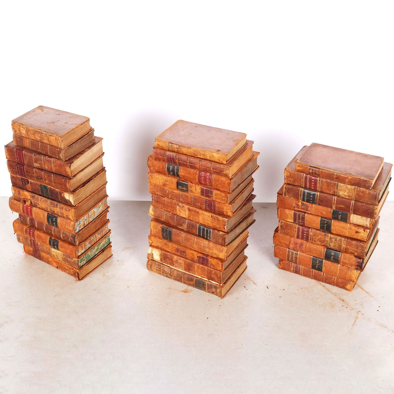 Assorted Lot of Antique Leather Bound Books - 30+ (1 of 8)