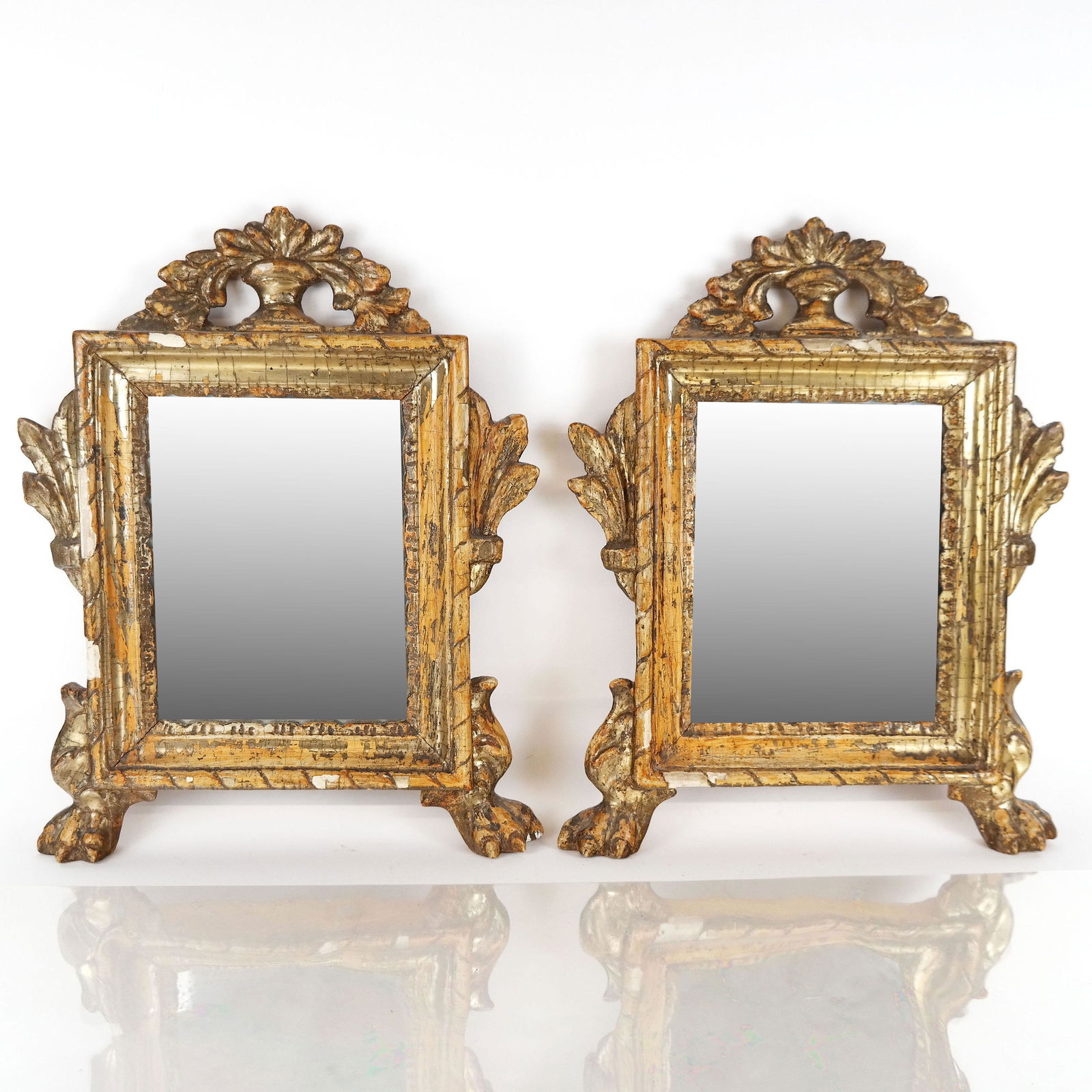 Pair of Small Giltwood Mirrors (1 of 9)