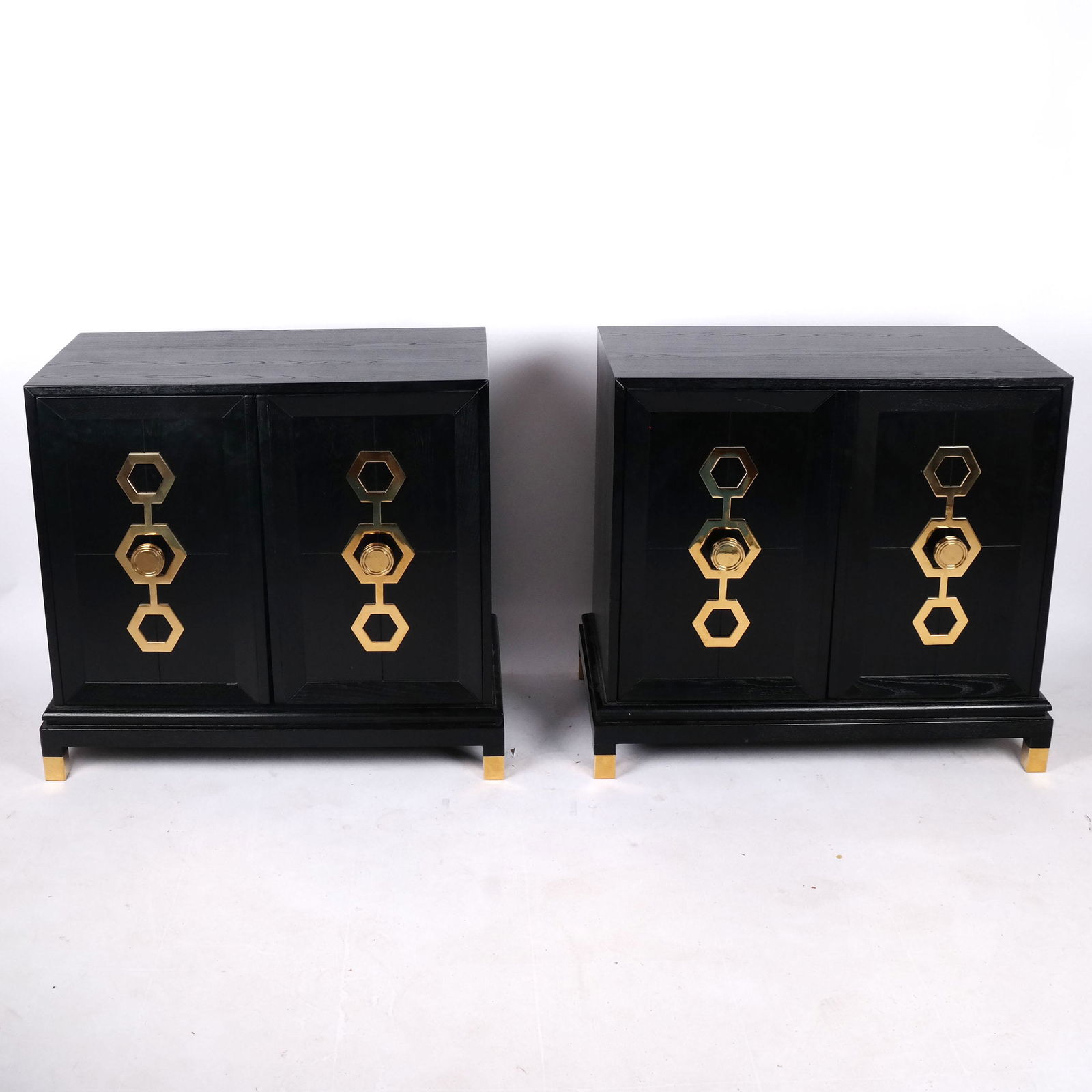 Jonathan Adler Pair of Ebony Two-Door Cabinets (1 of 10)