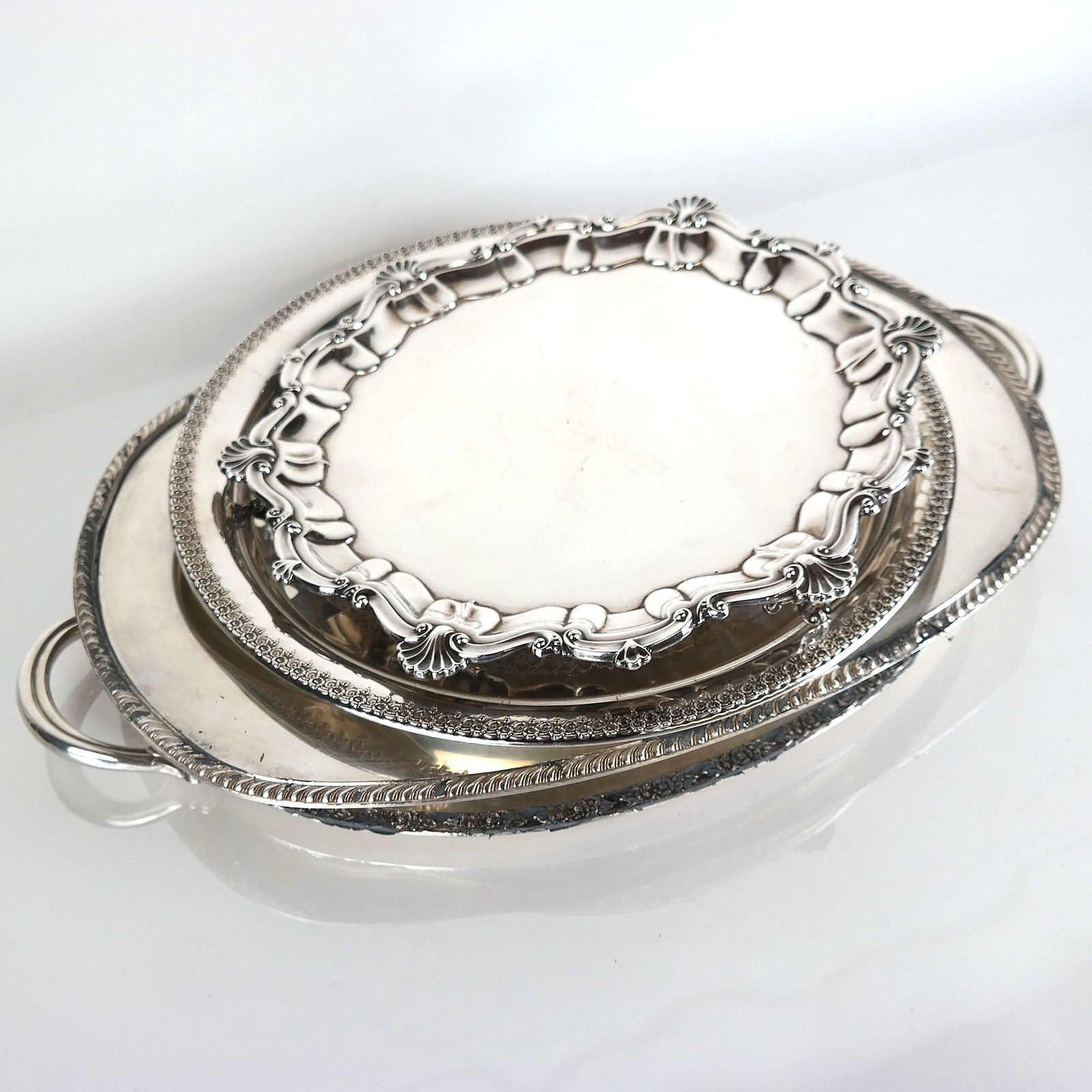 Four Silver Plate Trays (1 of 17)