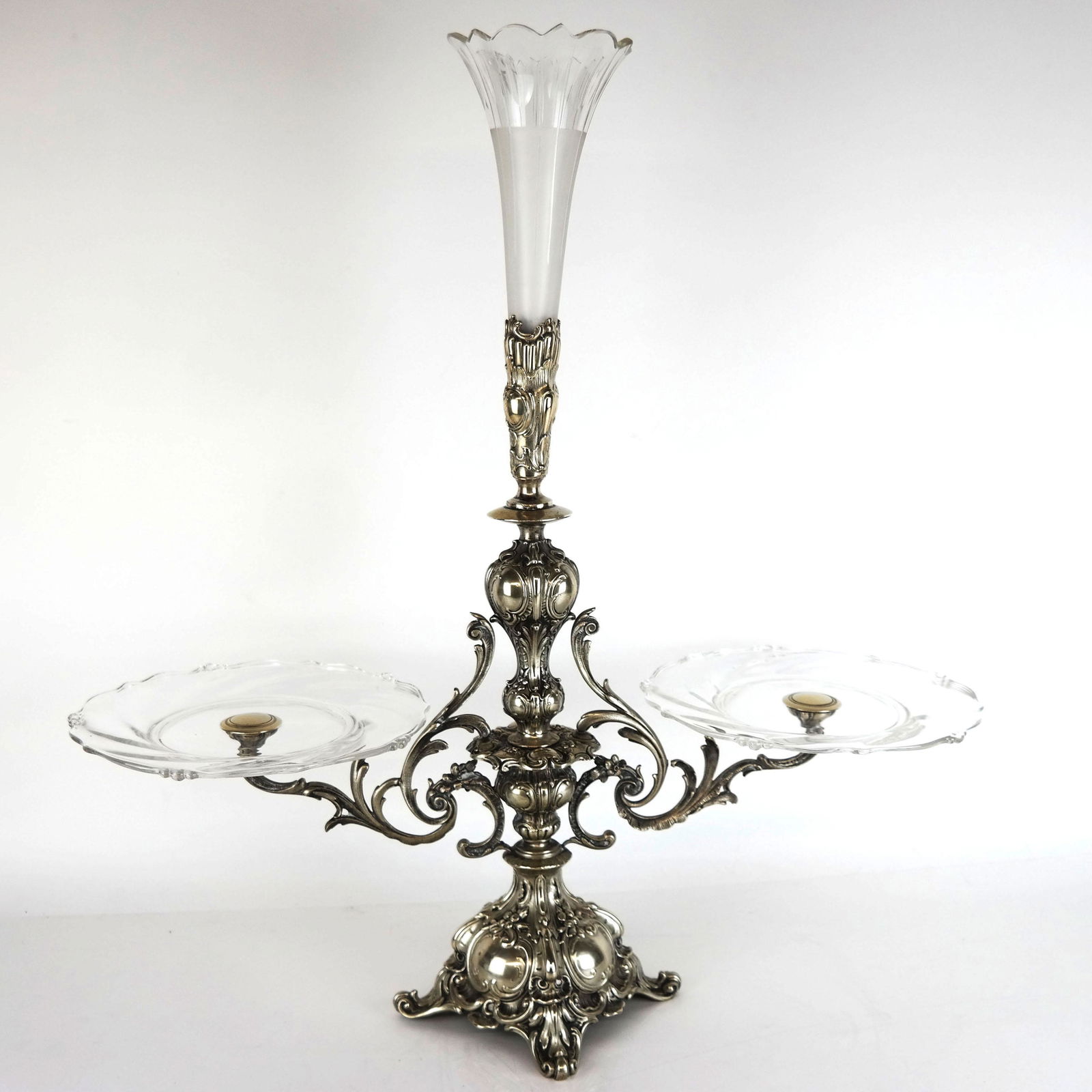German Silver & Silver Plate Centerpiece (1 of 10)