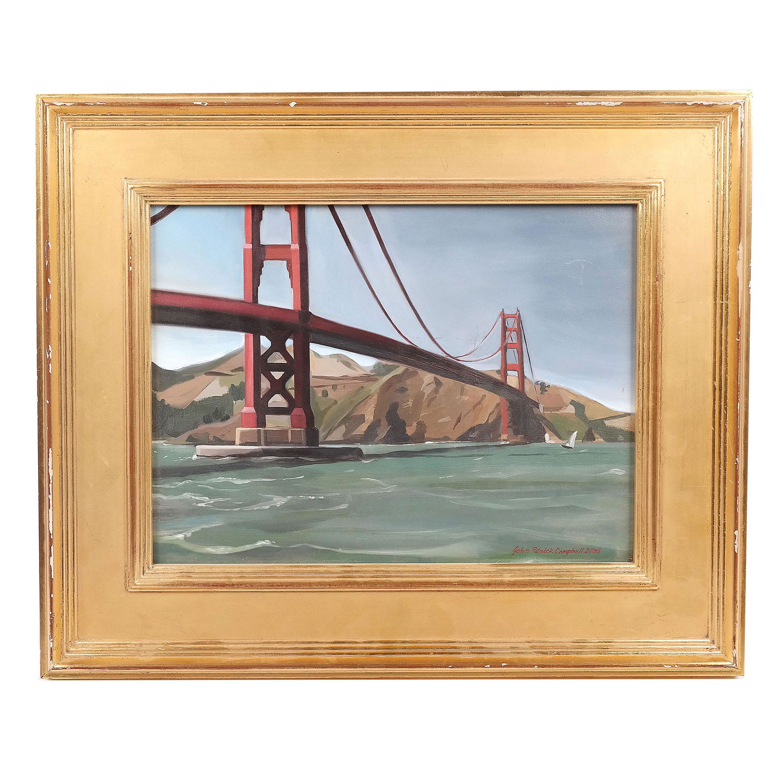 J.P. CAMPBELL: "Fort Point" - Oil Painting (1 of 9)