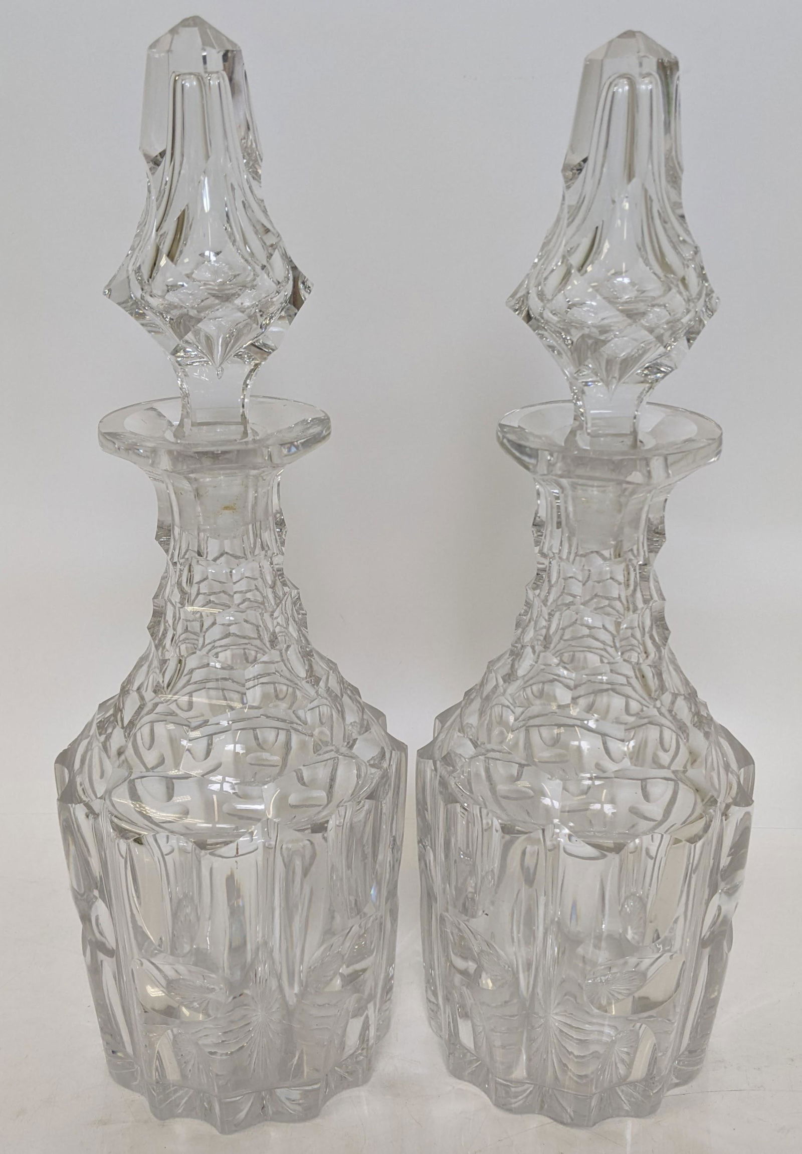 Pair of Cut Crystal Decanters (1 of 11)