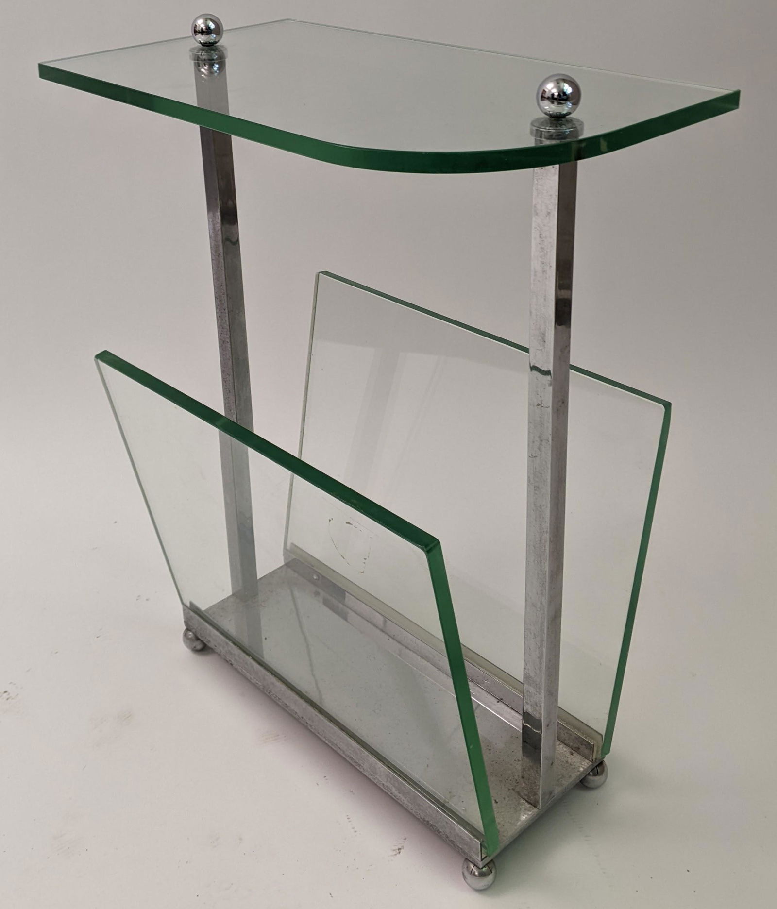 Mid-Century Modern Chrome Magazine Rack (1 of 8)