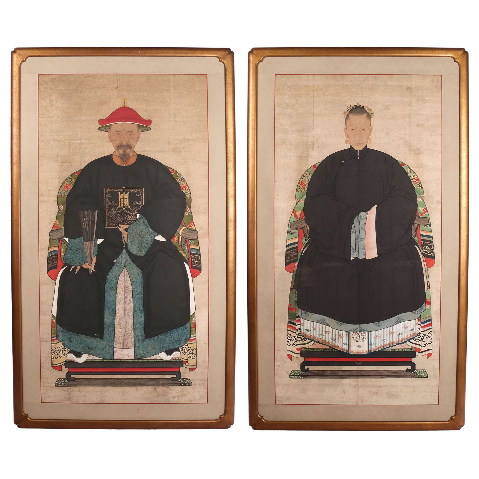 Pair of Large Ancestral Portraits (1 of 20)