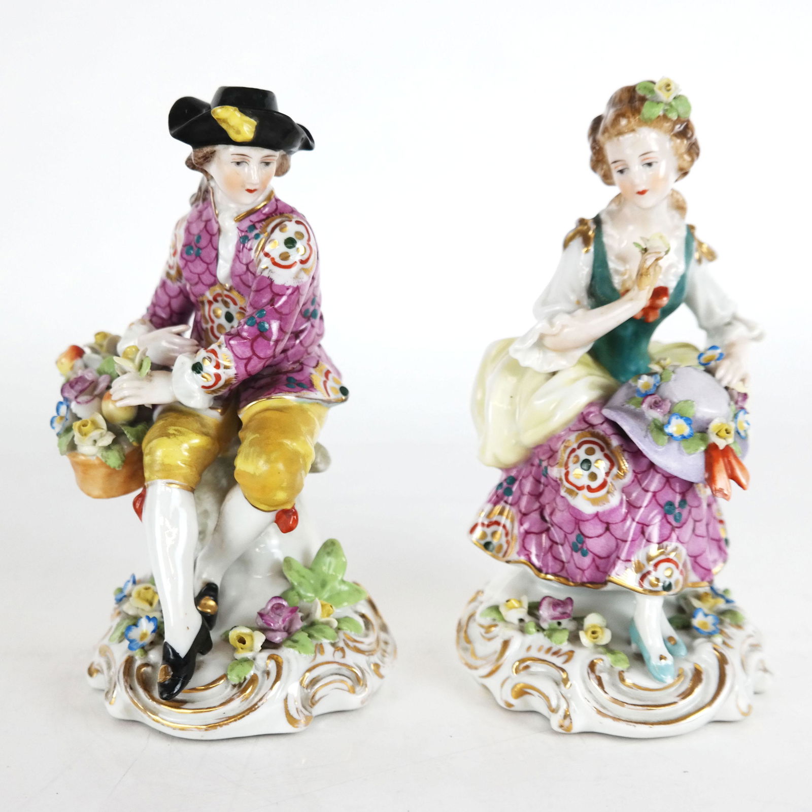 Pair of Continental Porcelain Figures (1 of 5)