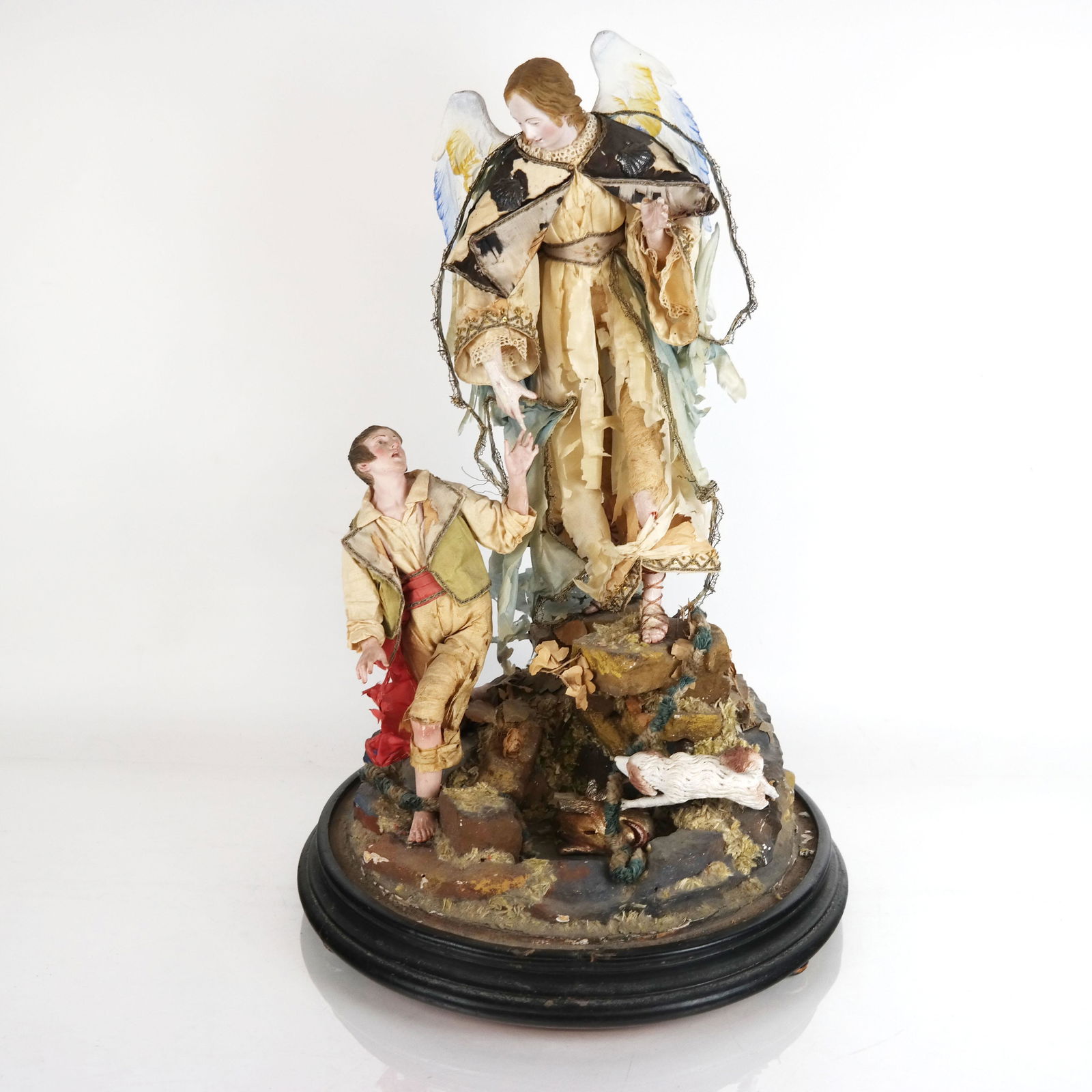 Antique Spanish Creche Group on Stand (1 of 14)