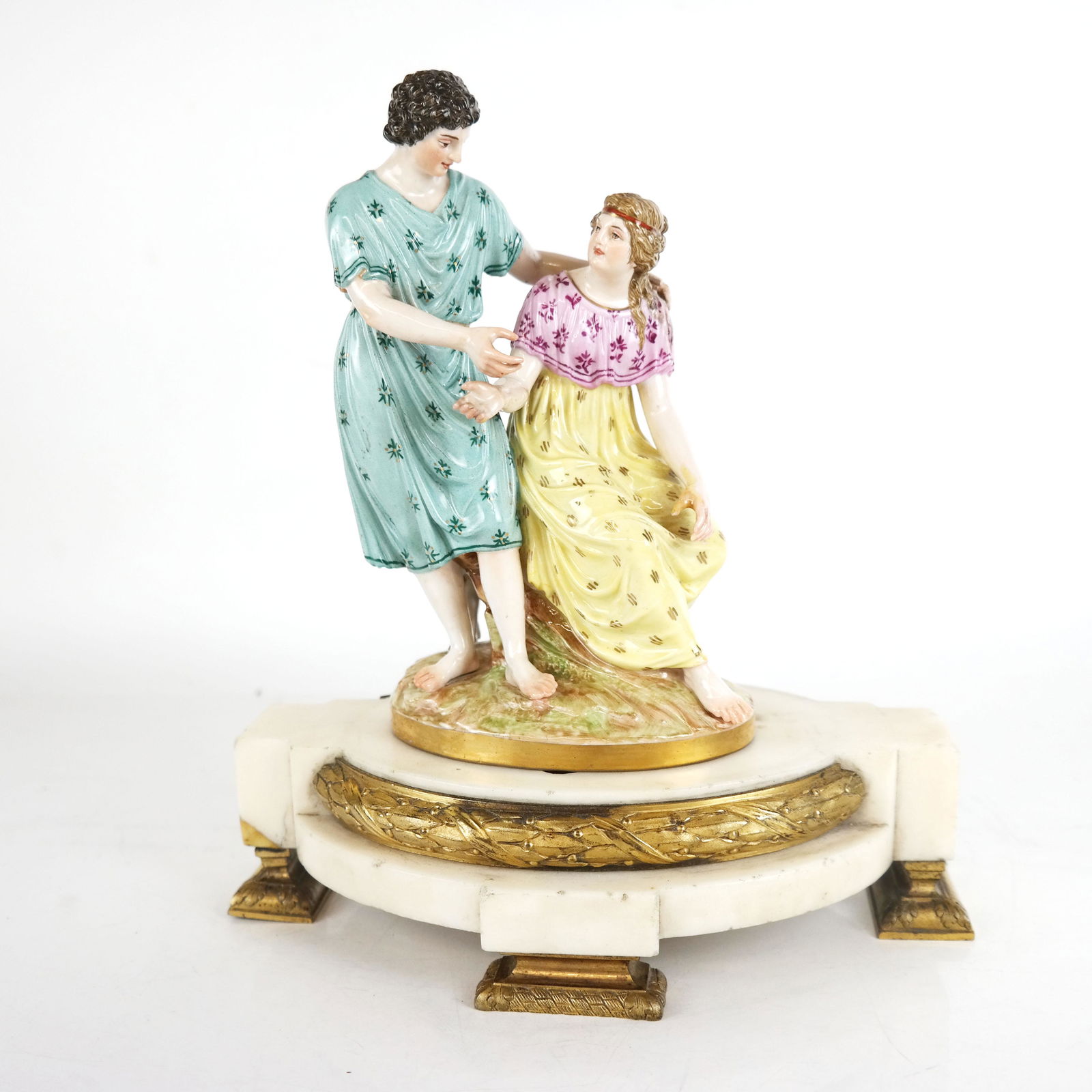 Continental Porcelain Group on Marble Base (1 of 9)