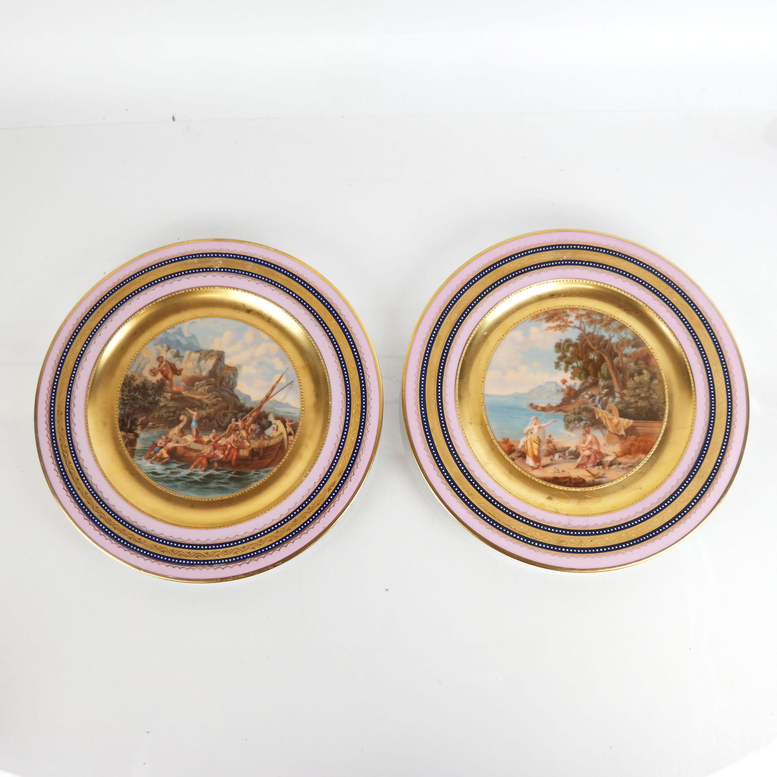 Pair of Royal Vienna Cabinet Plates (1 of 11)