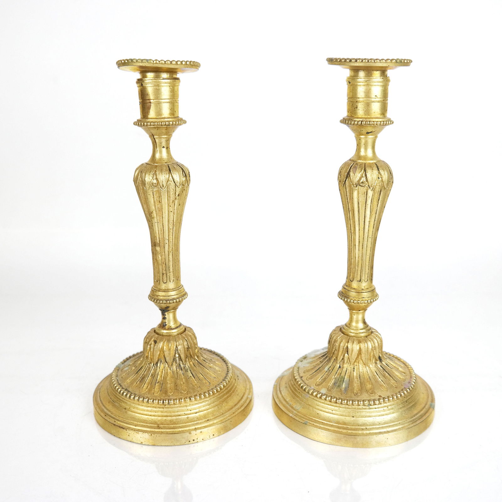 Pair of French Bronze Candlesticks (1 of 11)
