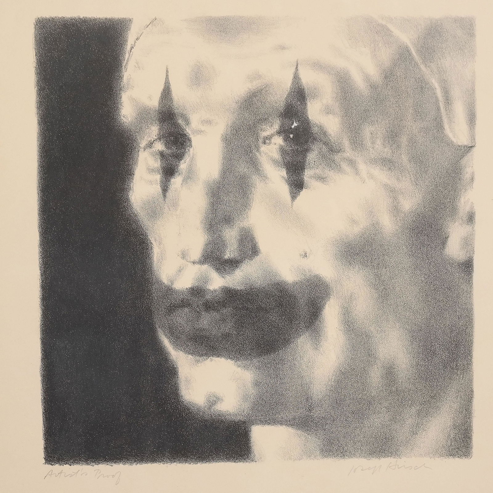 Joseph HIRSCH: Study of a Clown - Lithograph (1 of 7)