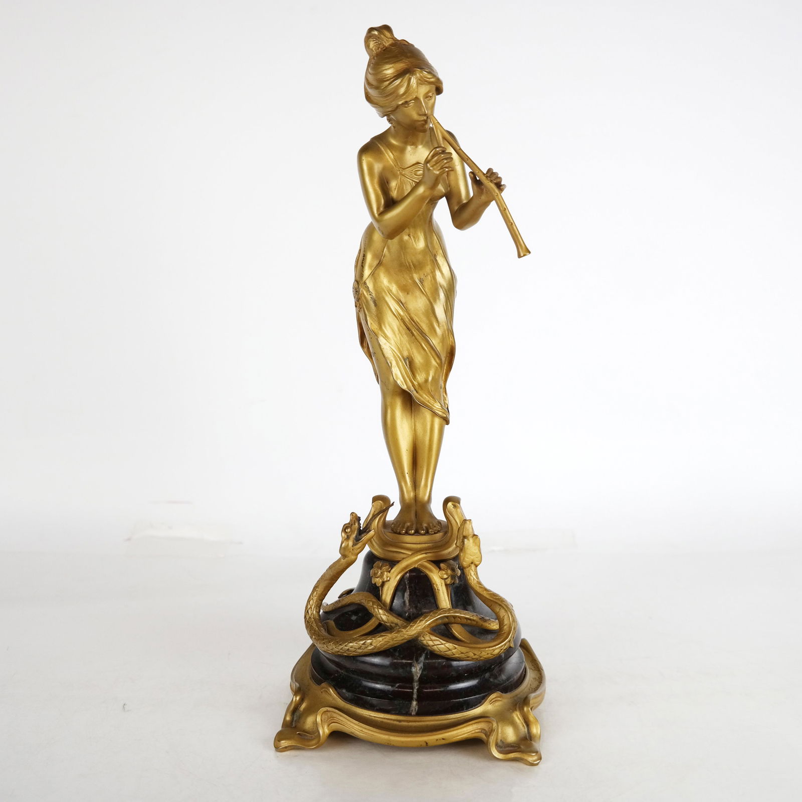 Antique French Sculpture of a Snake Charmer (1 of 10)