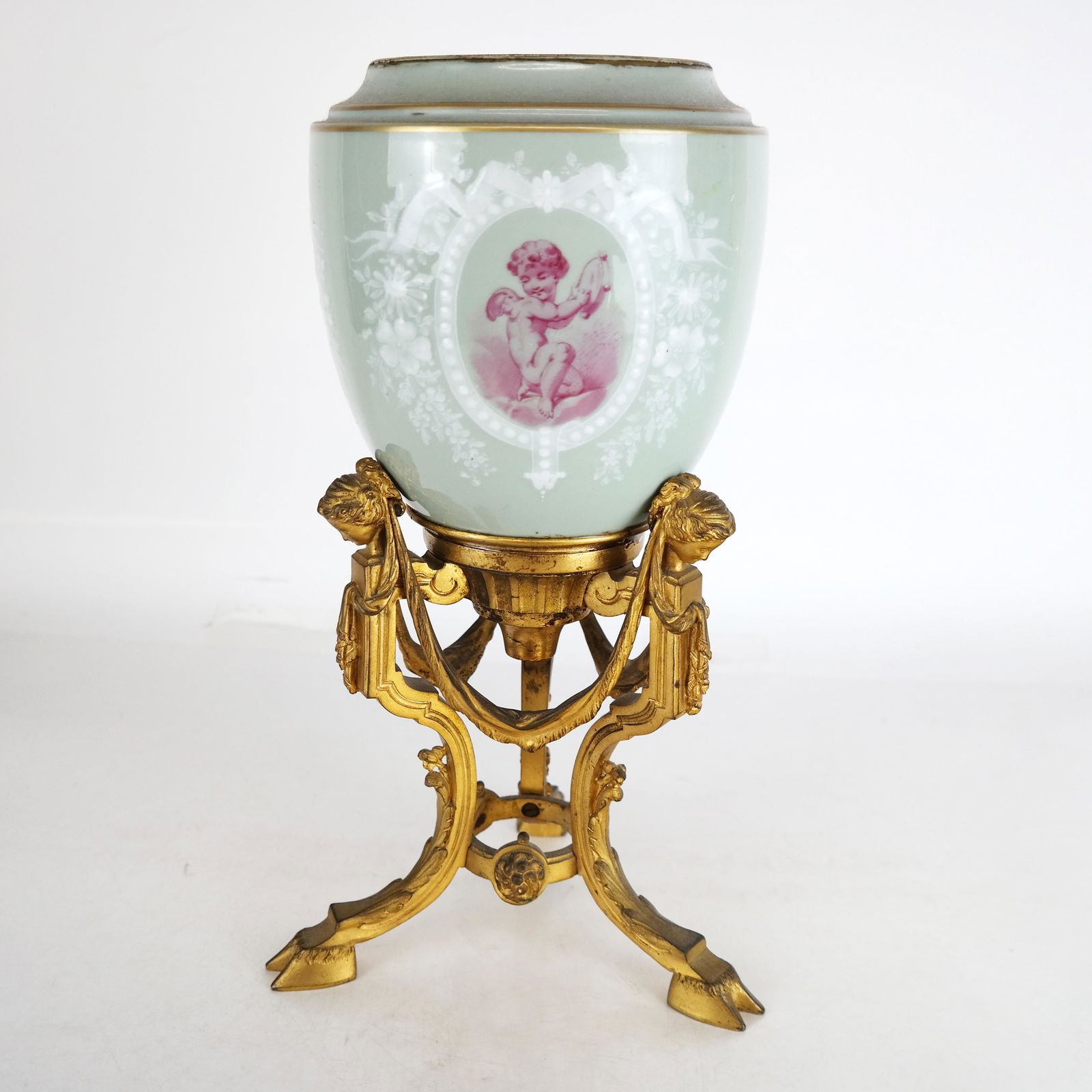 Minton's Vase on a French Bronze Base (1 of 19)