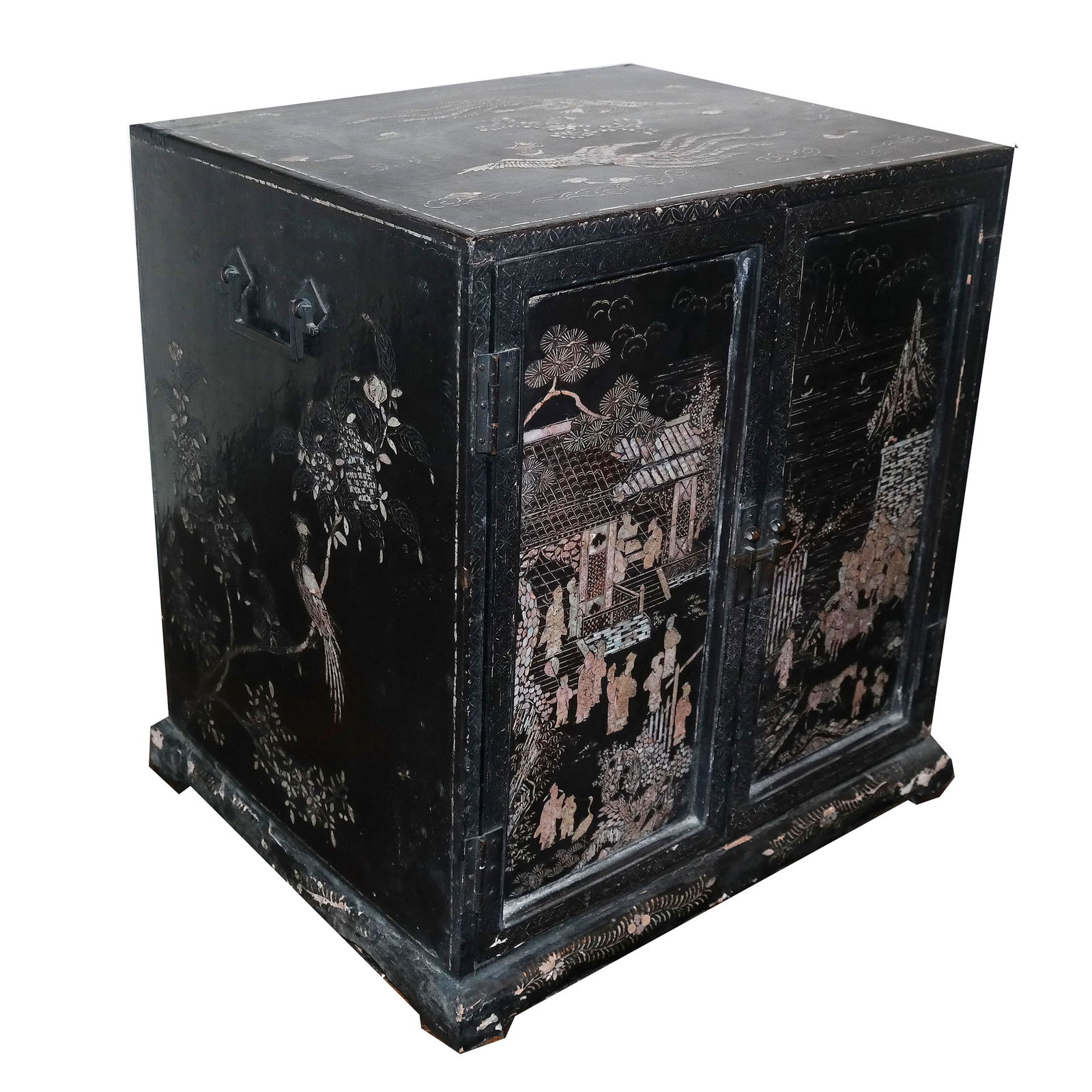 Chinese Lacquer Mother-of-Pearl Inlaid Cabinet (1 of 18)