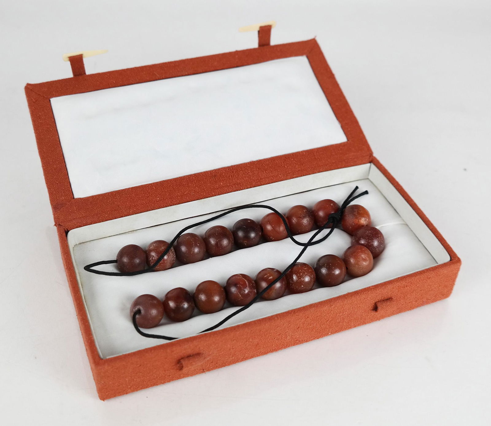 Chinese Archaic Brown Jade Necklace (1 of 8)