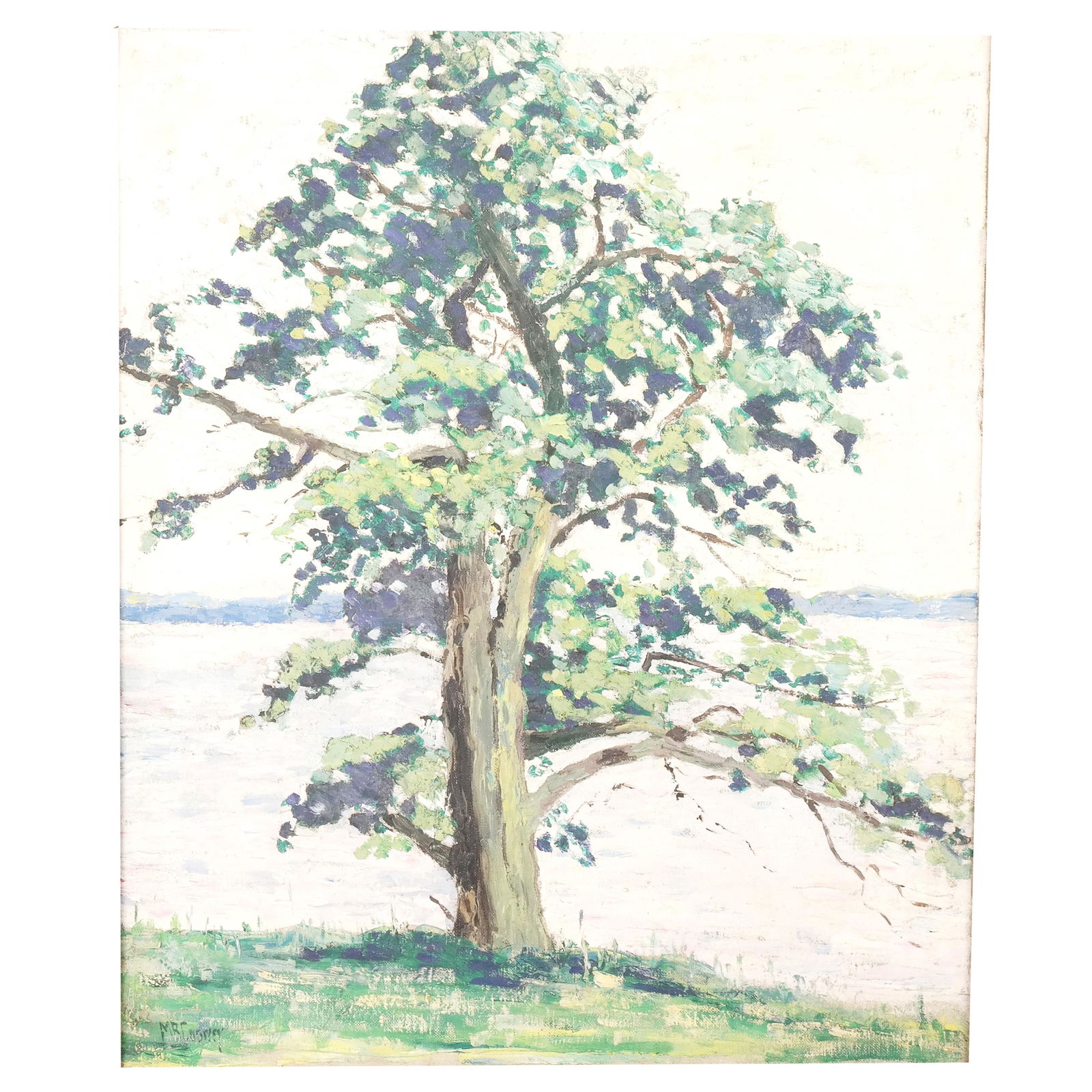 M.B. COONEY: "Tree" - Framed Oil on Canvas (1 of 10)