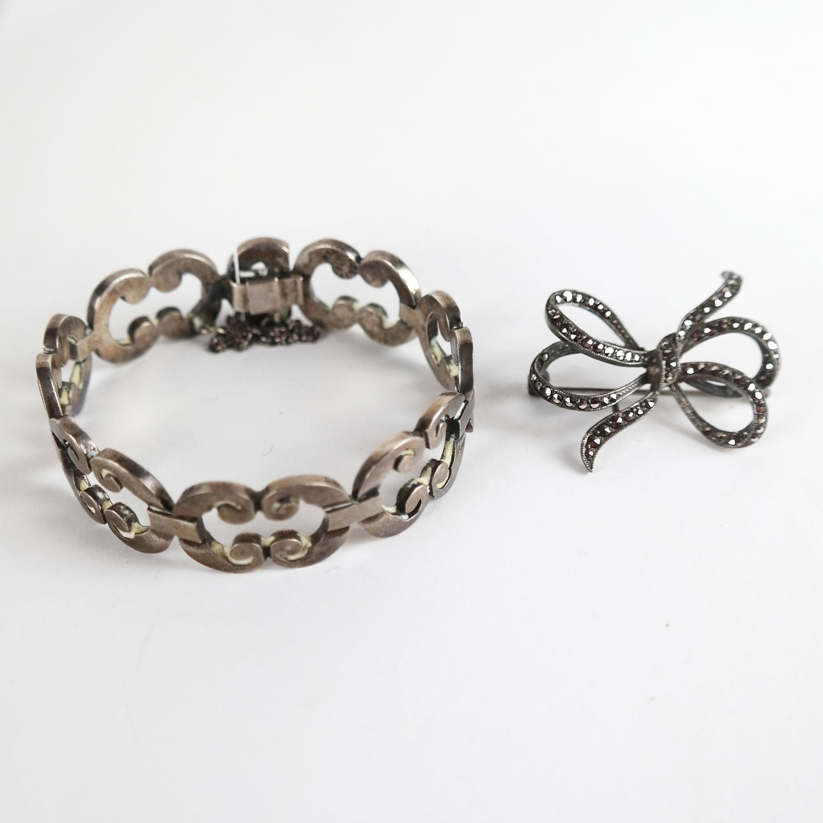 Sterling Silver Bracelet & Brooch (1 of 11)