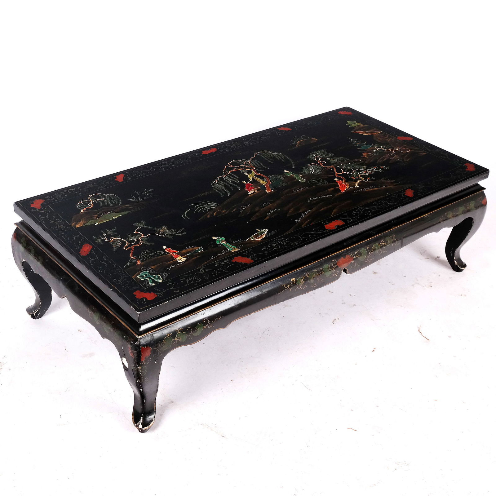 Chinoiserie Paint Decorated Coffee Table (1 of 8)