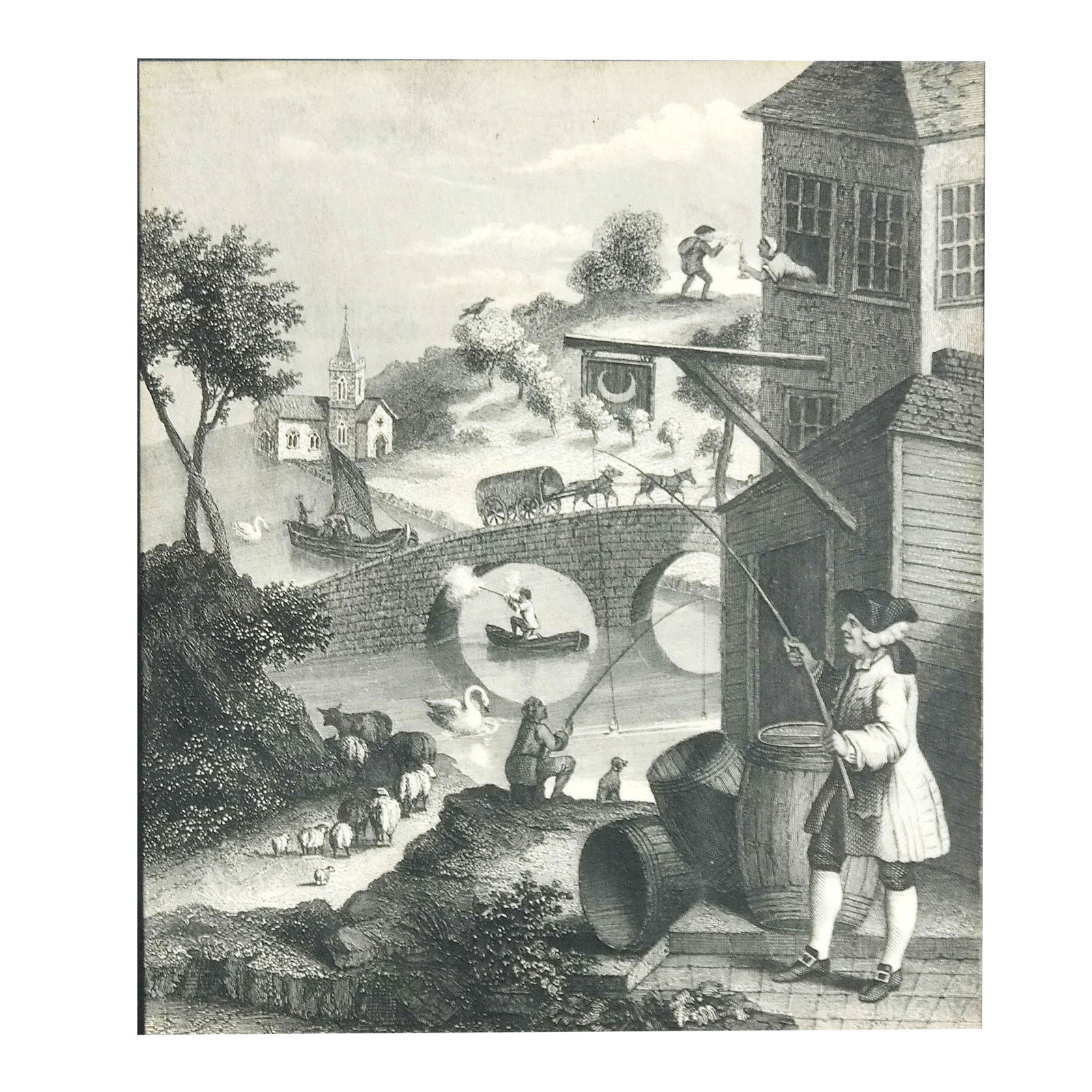 Colonial Scene Print (1 of 7)