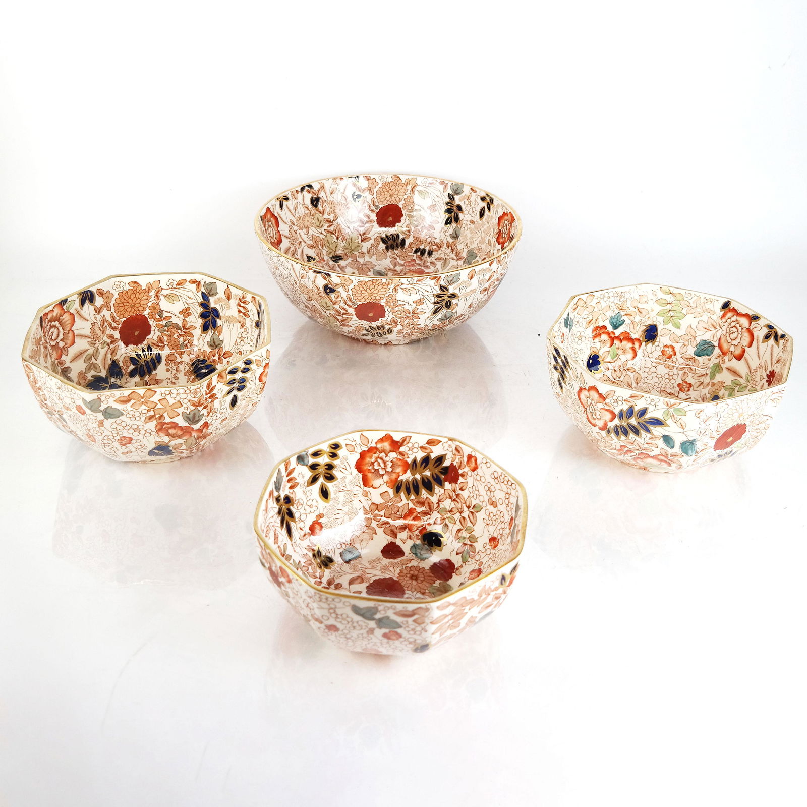 Set of Four Masons Ironstone Bowls (1 of 11)