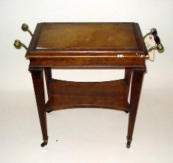 Tea Cart: Tray Top Tea Cart, missing handle