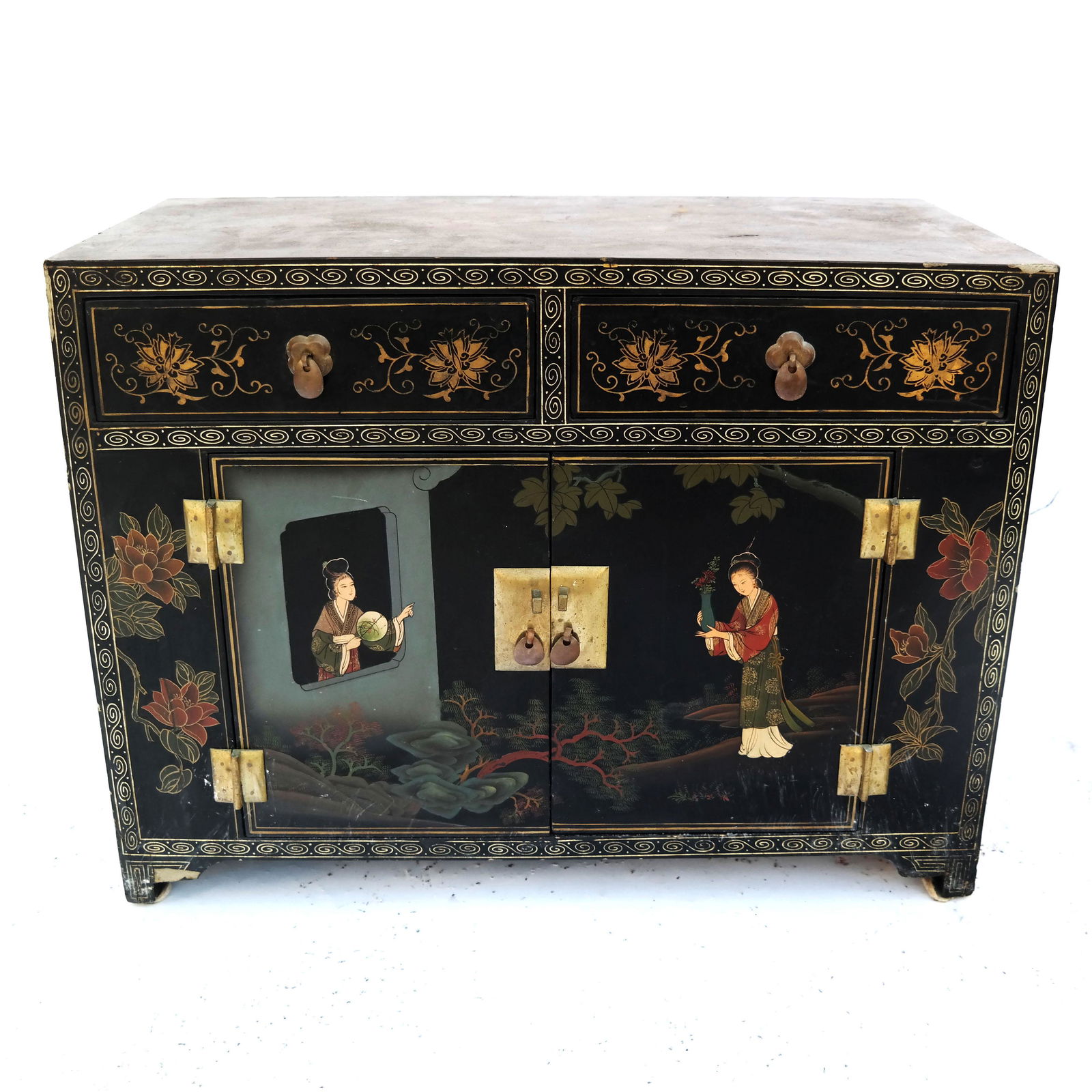 Small Chinoiserie Low Cabinet (1 of 12)