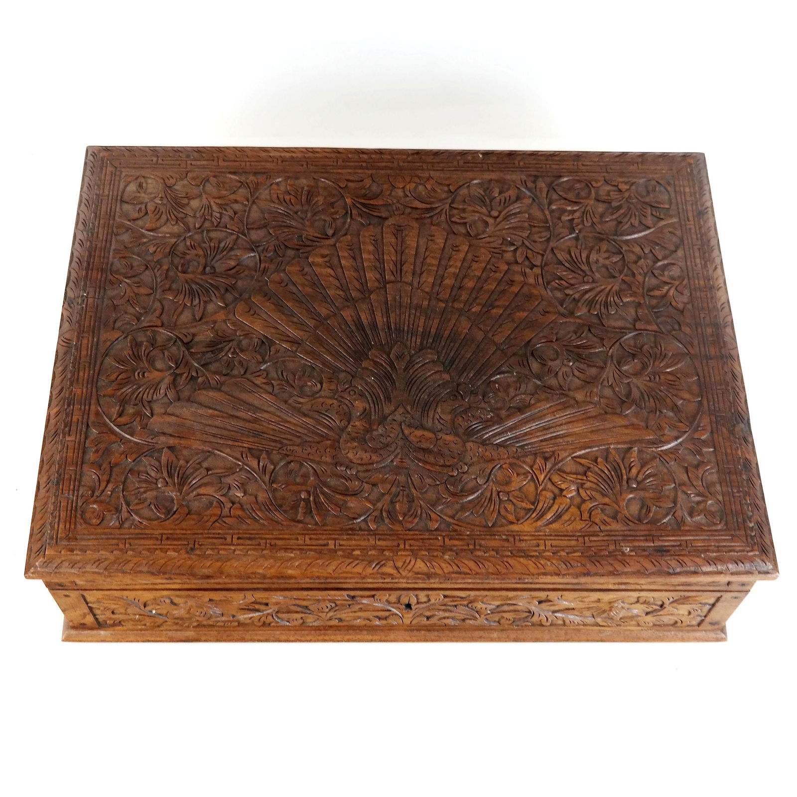 Carved Wood Storage Box (1 of 9)