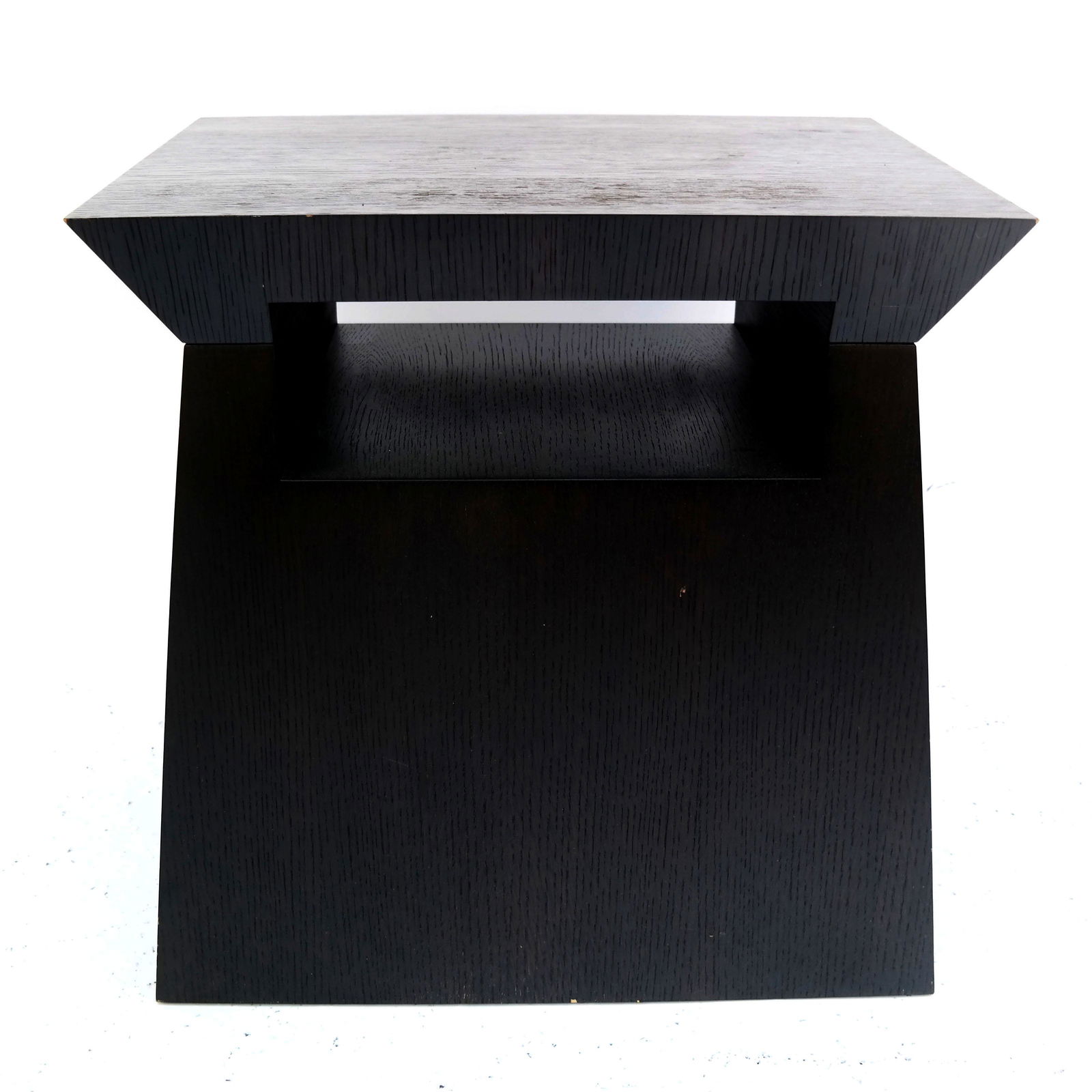Modern Ebonized Wood Side Table (1 of 7)