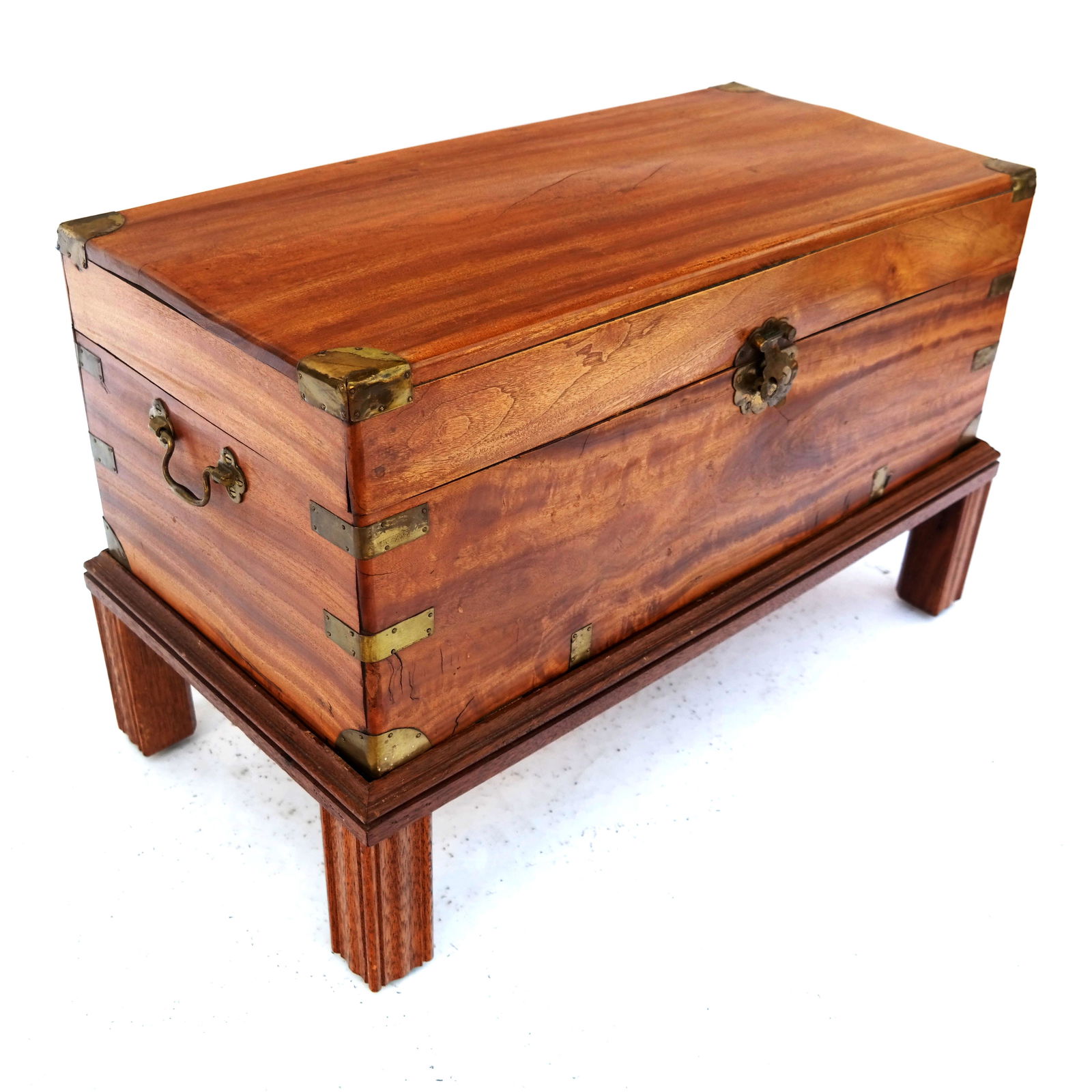 Chinese Brass Mounted Storage Chest (1 of 8)