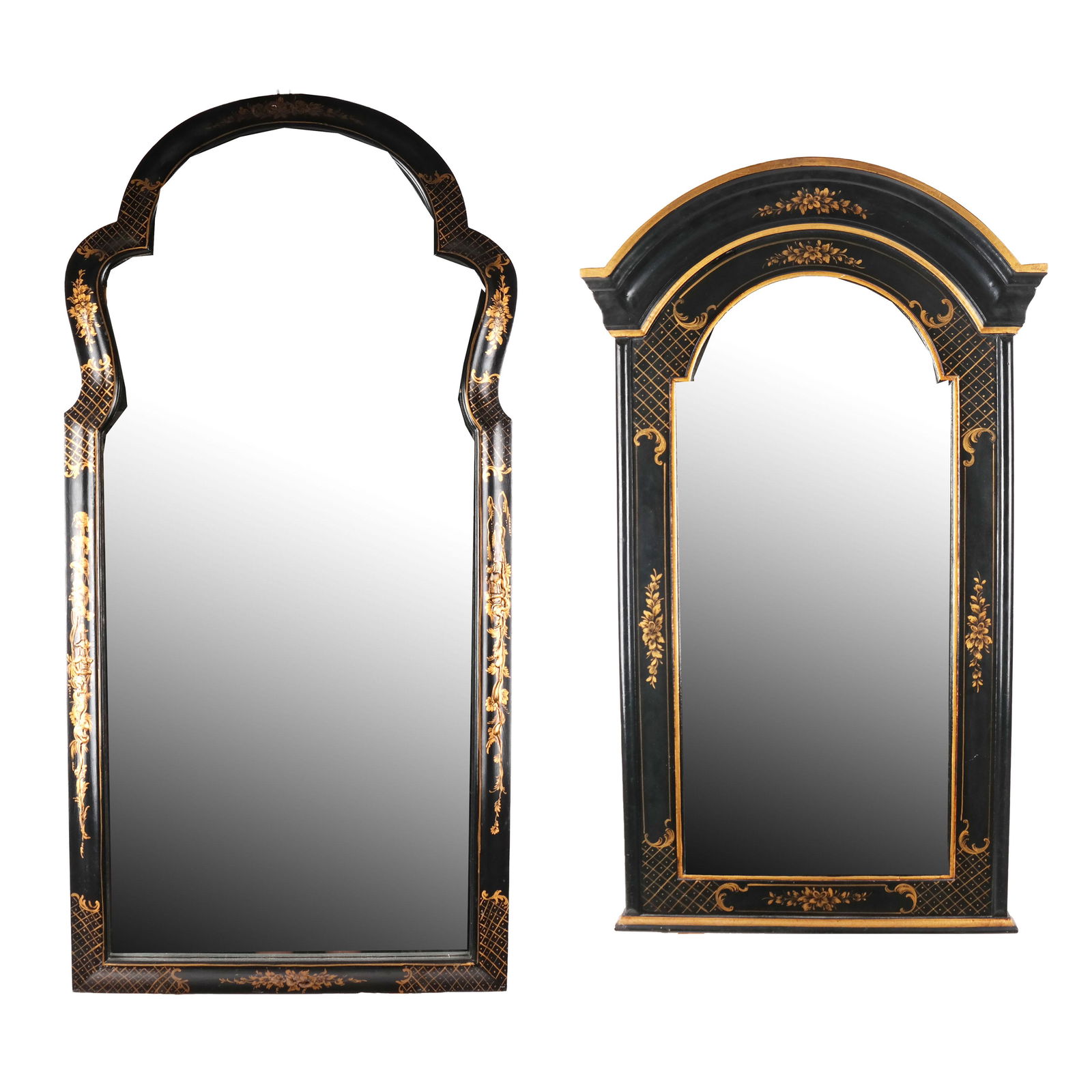 Two Parcel Gilt Ebonized Mirrors (1 of 18)