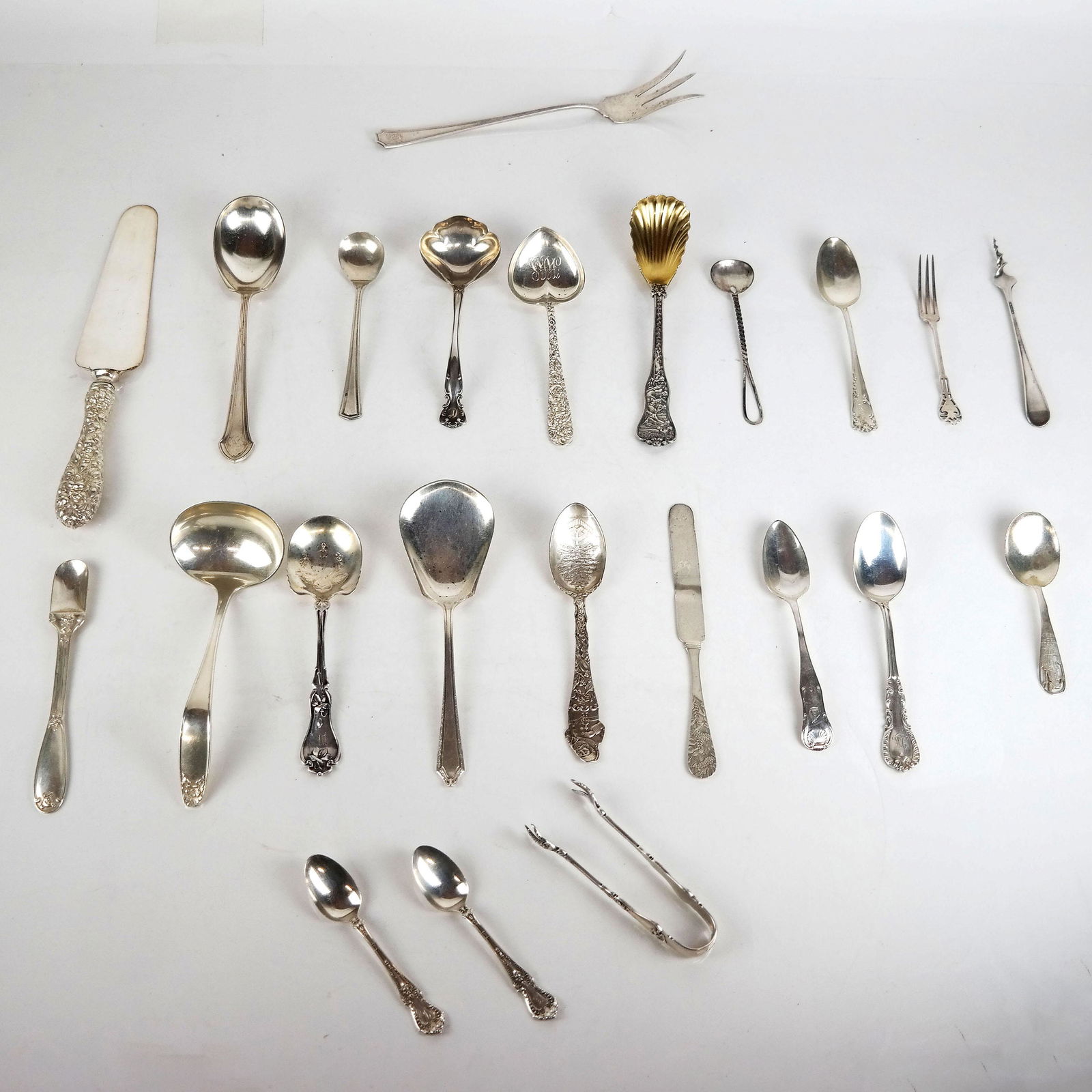 Assorted Sterling Silver Spoons & Serving Pcs. (1 of 12)