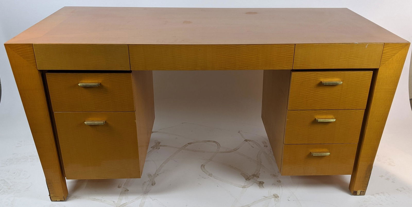 Modern Brass-Mounted Desk (1 of 12)