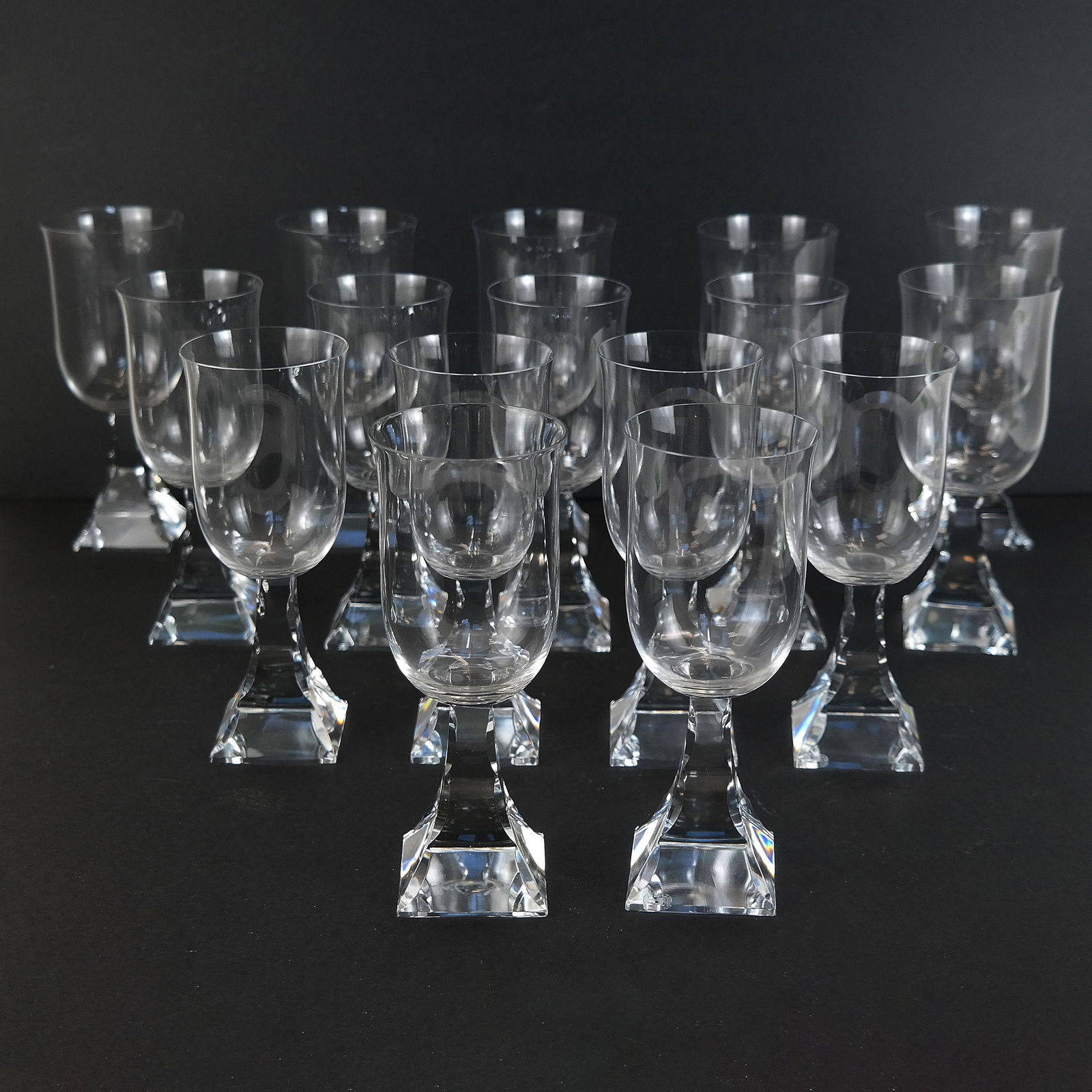 Baccarat Clear Glass Goblets - 20 Pcs. (1 of 9)
