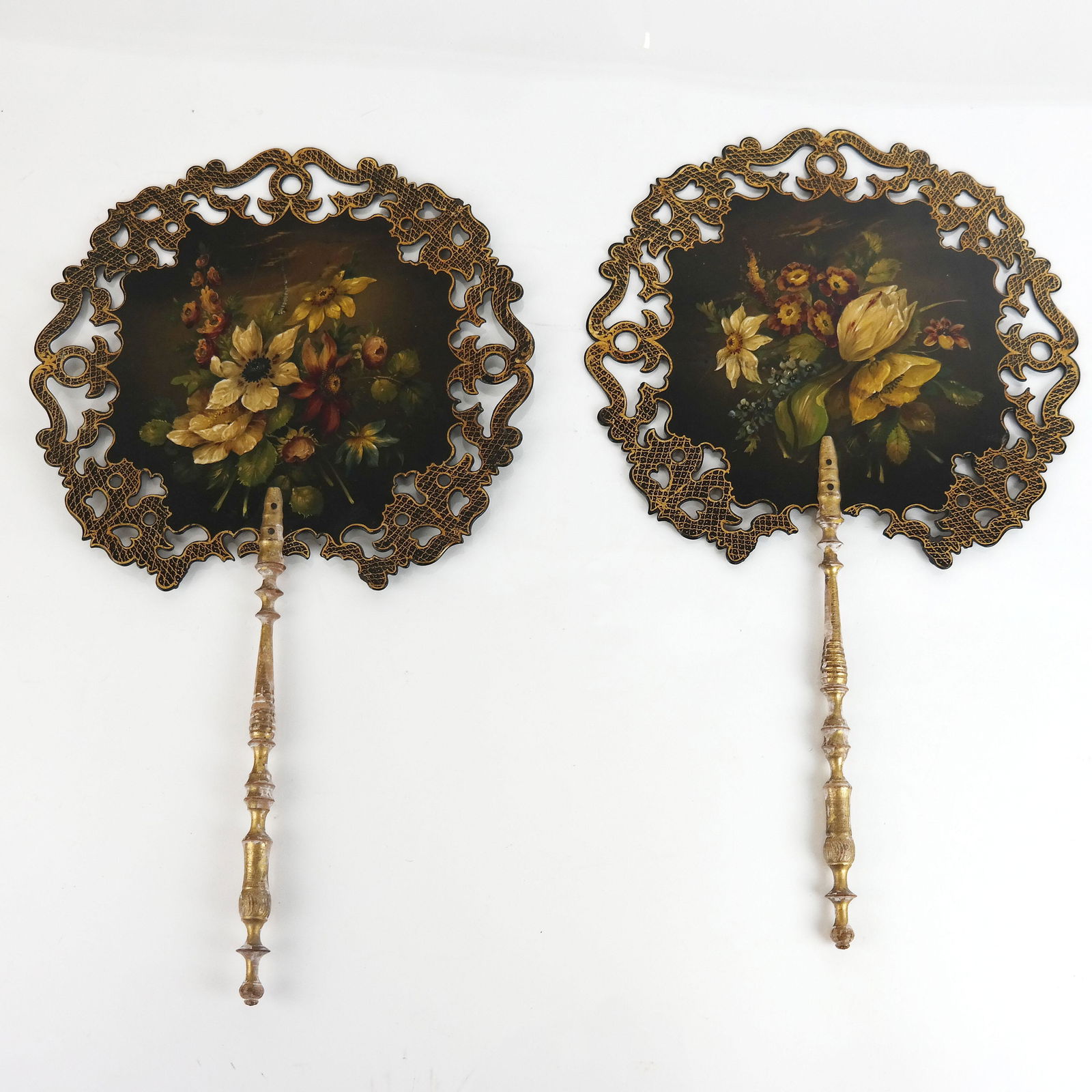 Pair of 19th C. English Victorian Fans (1 of 5)