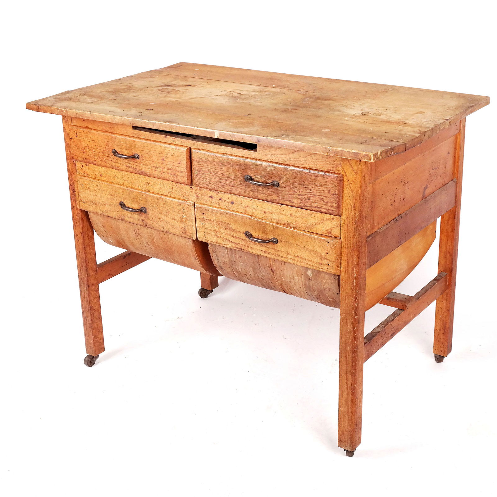 Provincial Pine Kitchen Work Table (1 of 9)