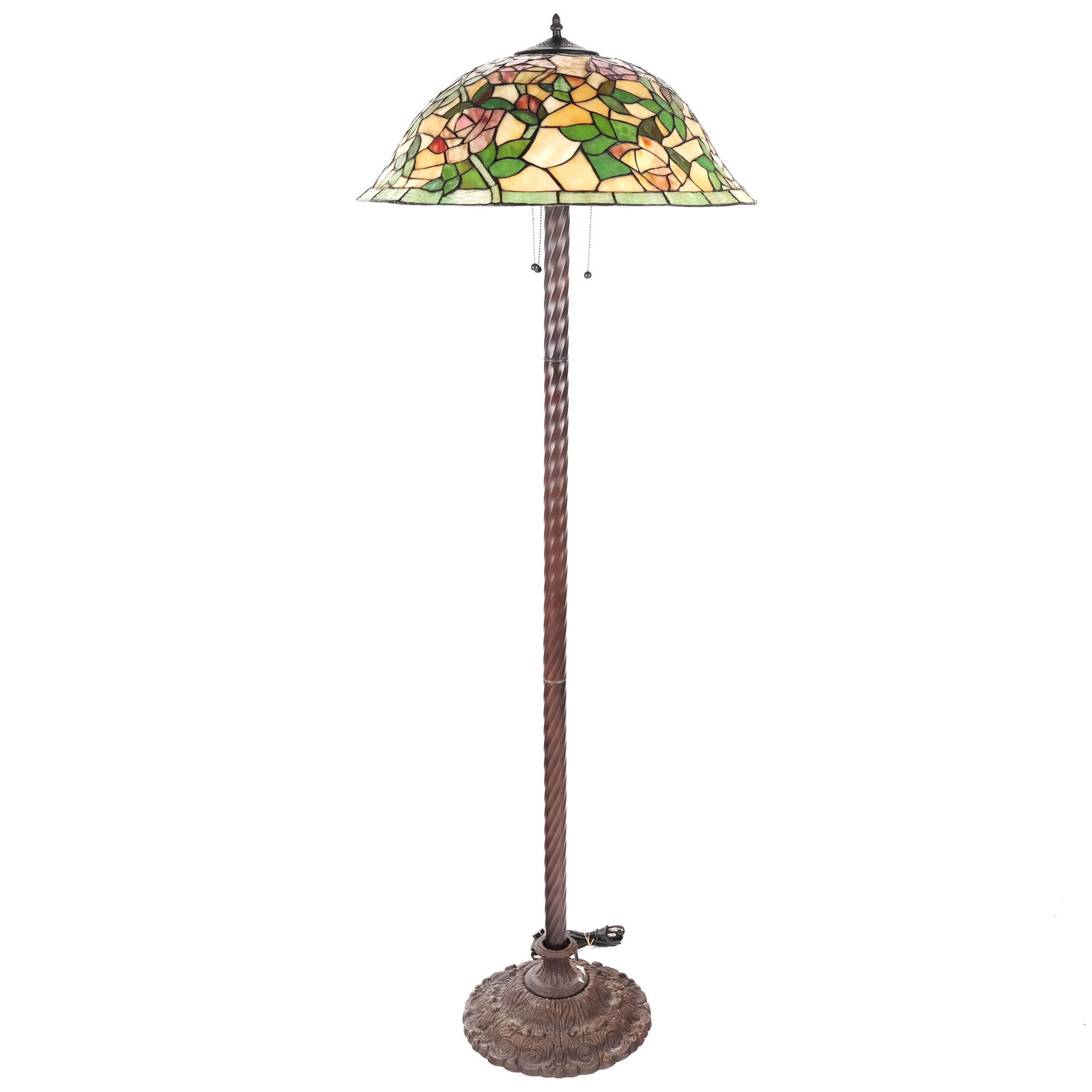 Tiffany-Style Peonies Floor Lamp (1 of 8)