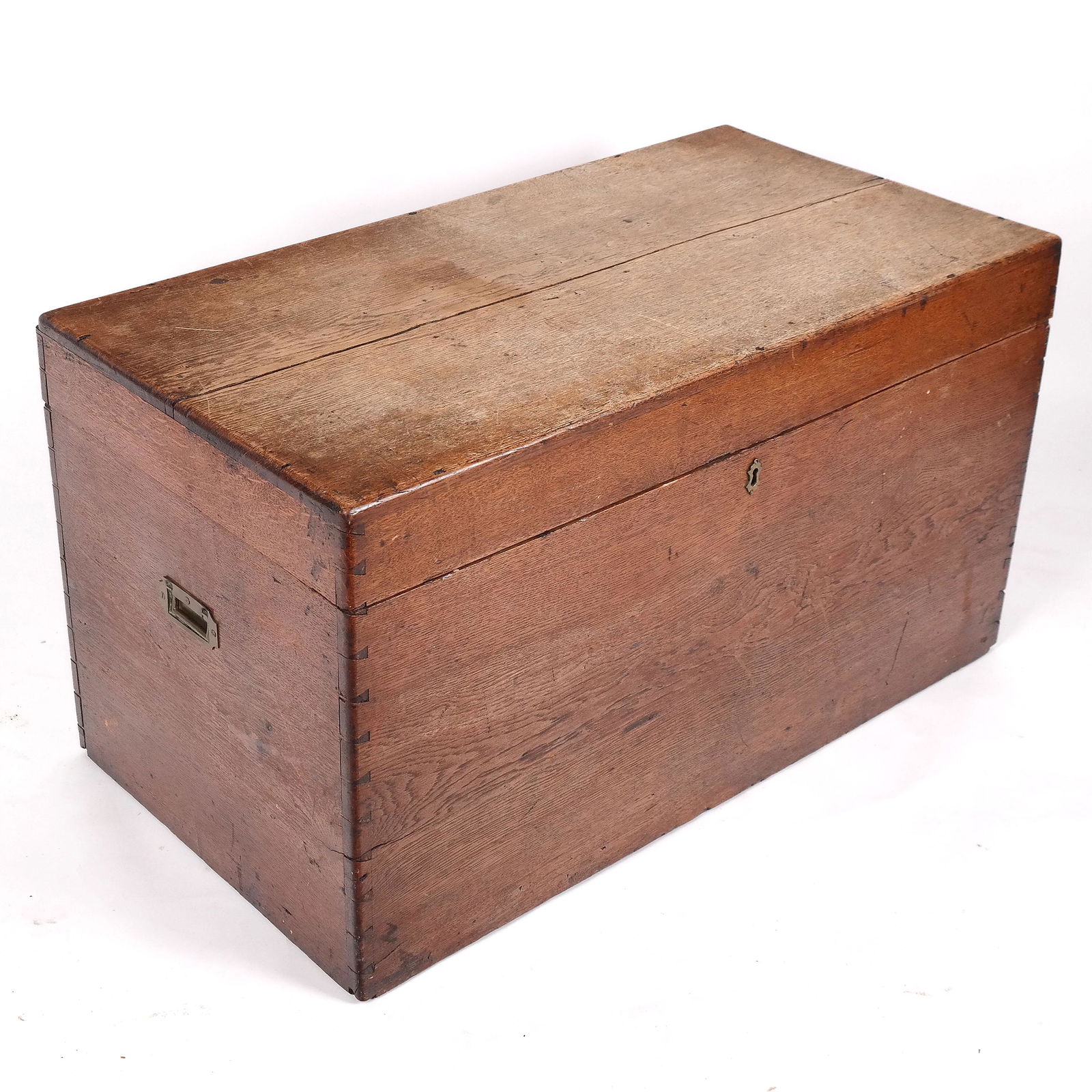 Large 19th C. Oak Blanket Chest (1 of 11)
