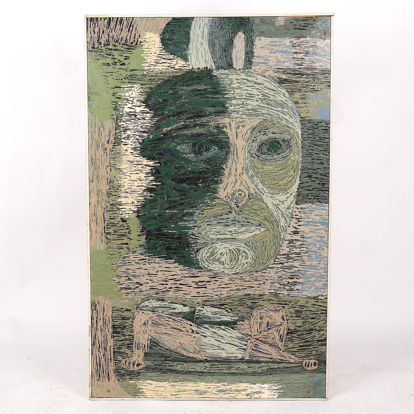 Tobias SCHNEEBAUM: Abstract - Oil on Masonite (1 of 5)