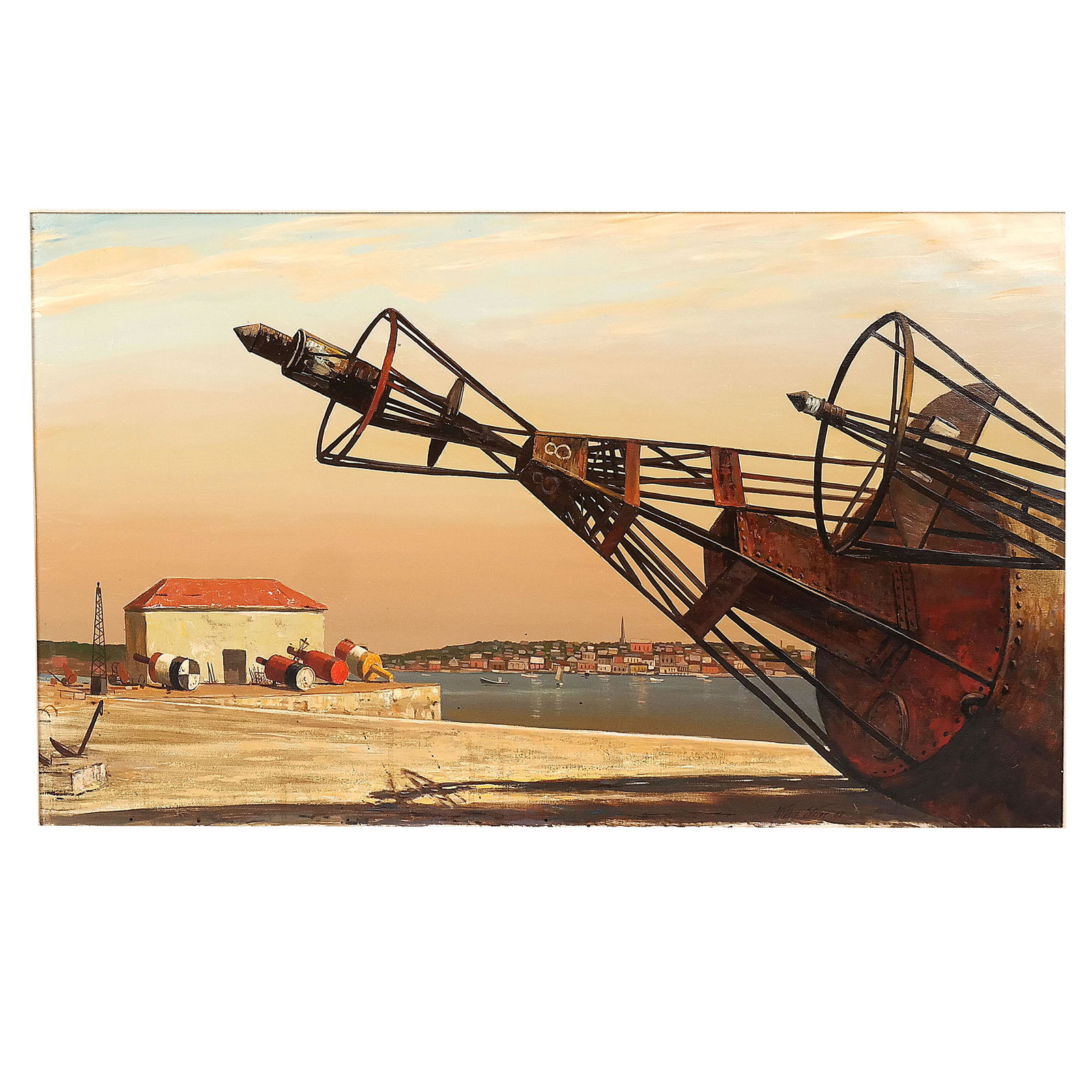 Stephen STAIER (?): Buoys on Harbor - O/C (1 of 10)
