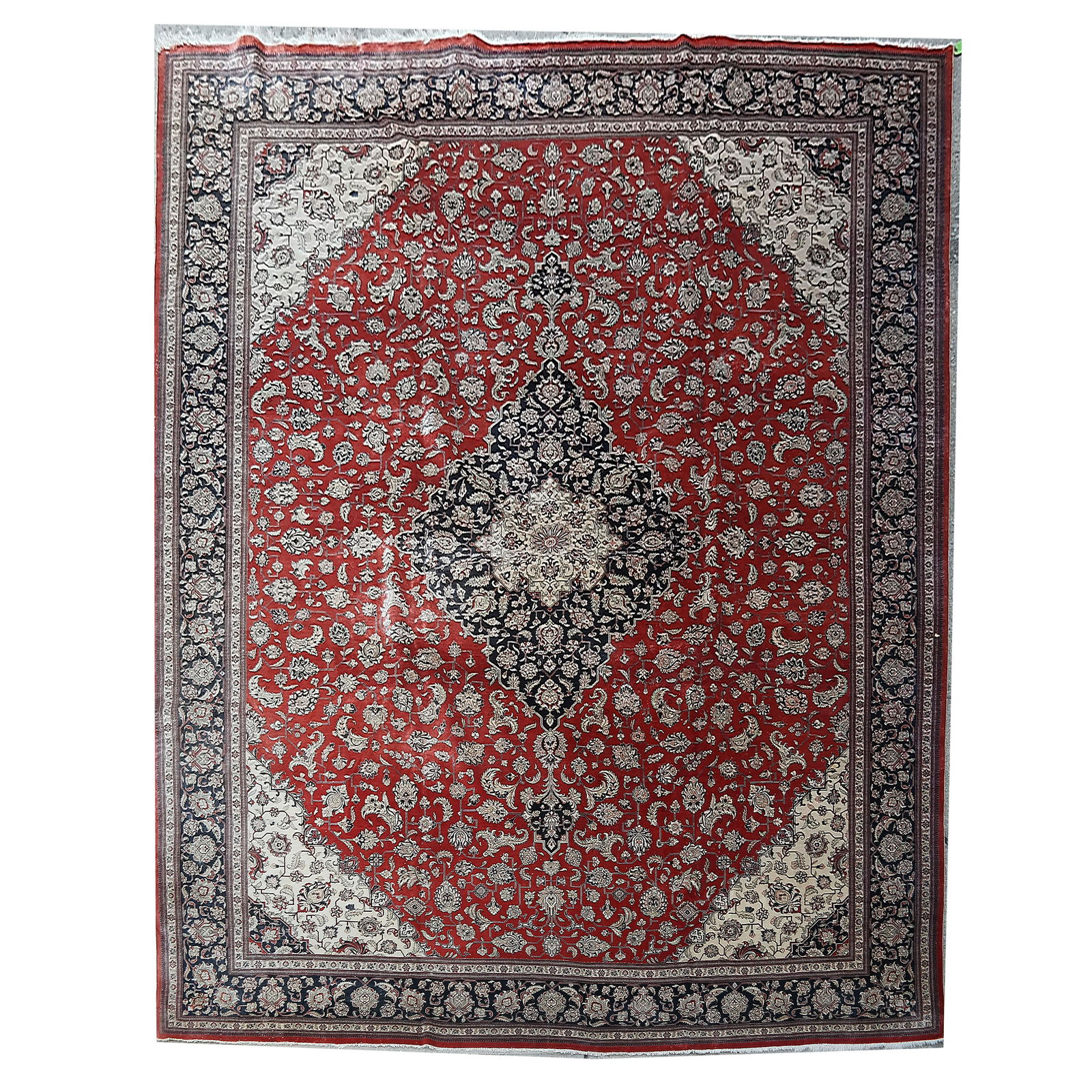 Persian Qum Silk Decorated Rug (1 of 13)