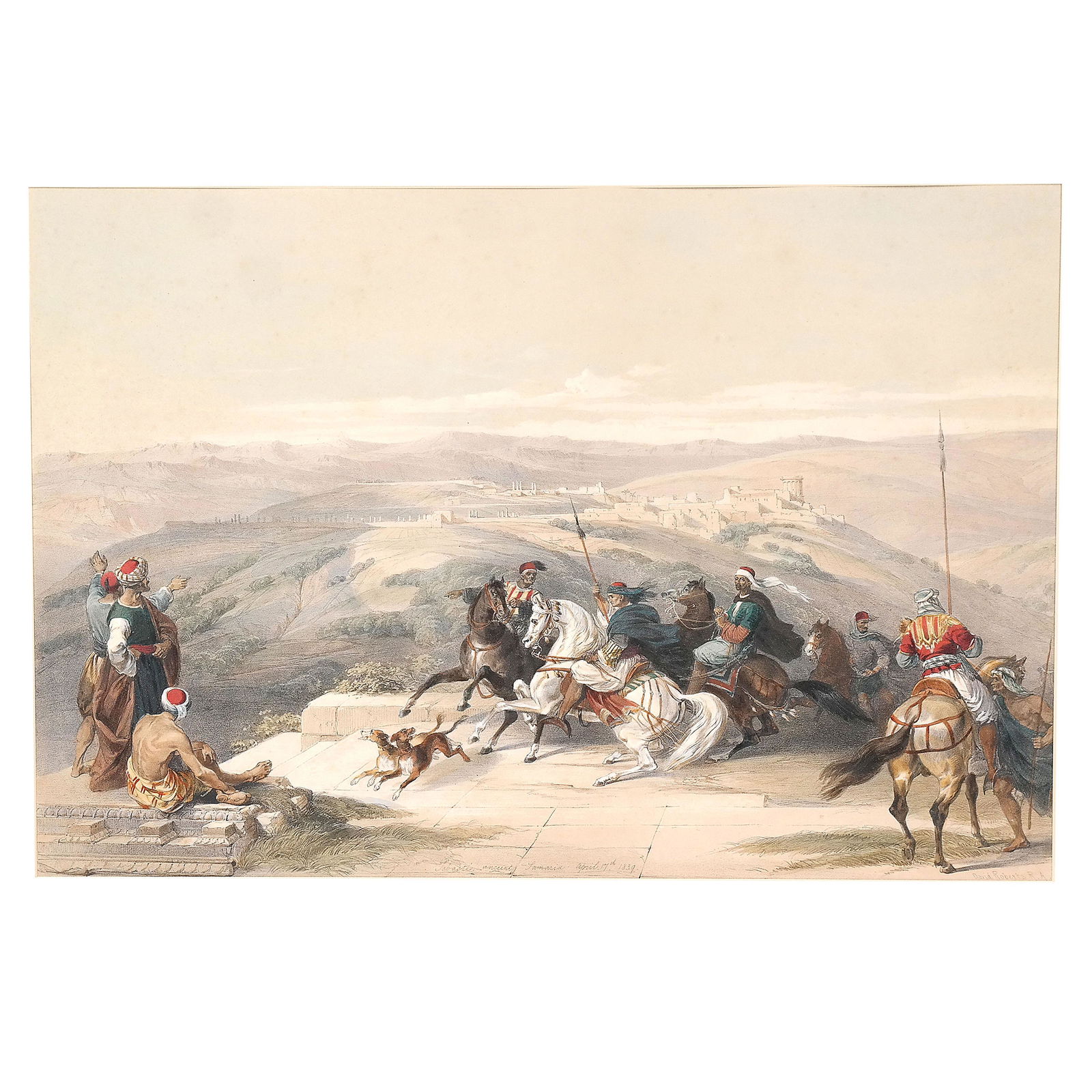 David ROBERTS: Soldiers in Samaria - Lithograph (1 of 6)