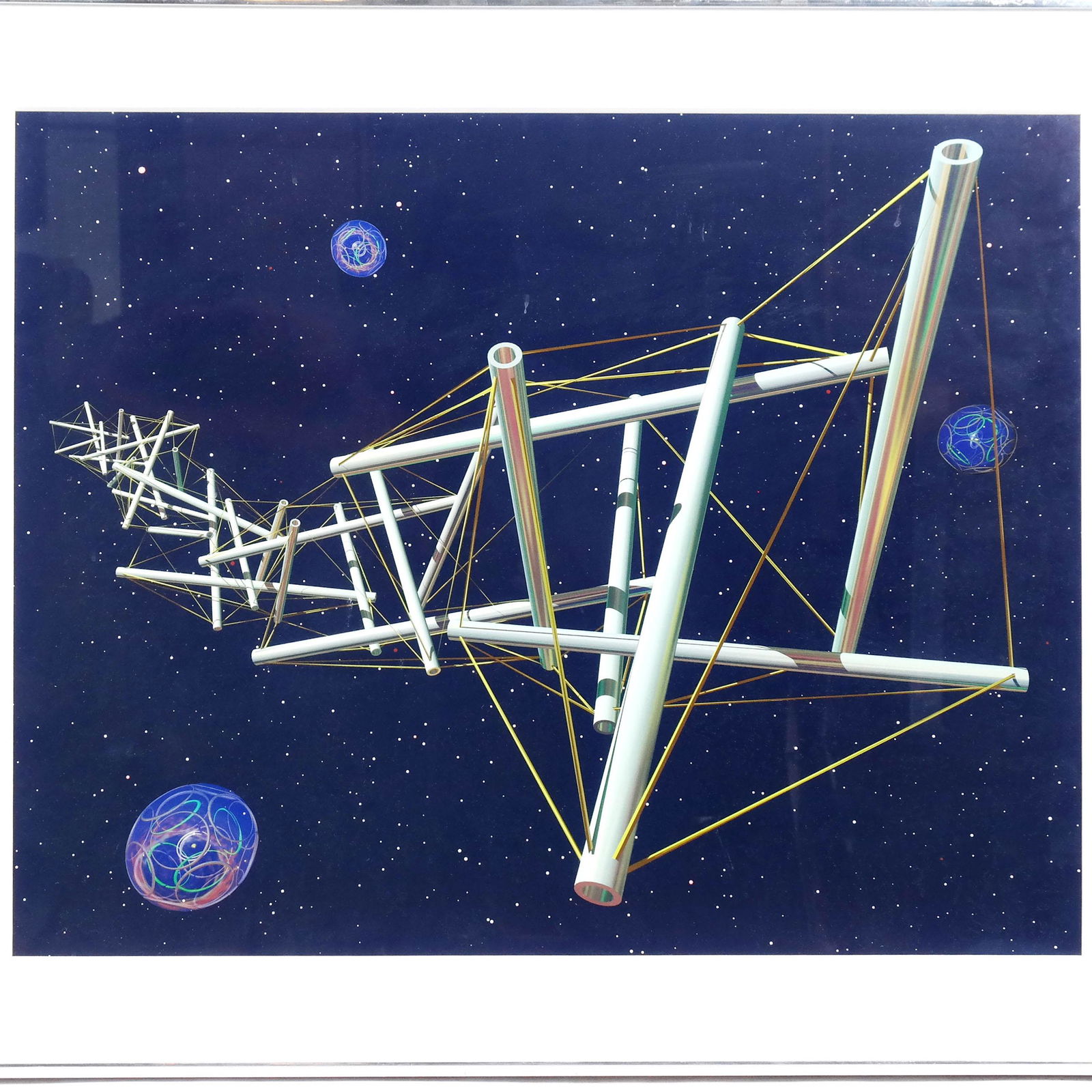 Kenneth SNELSON: "Night Landing" - Print (1 of 9)