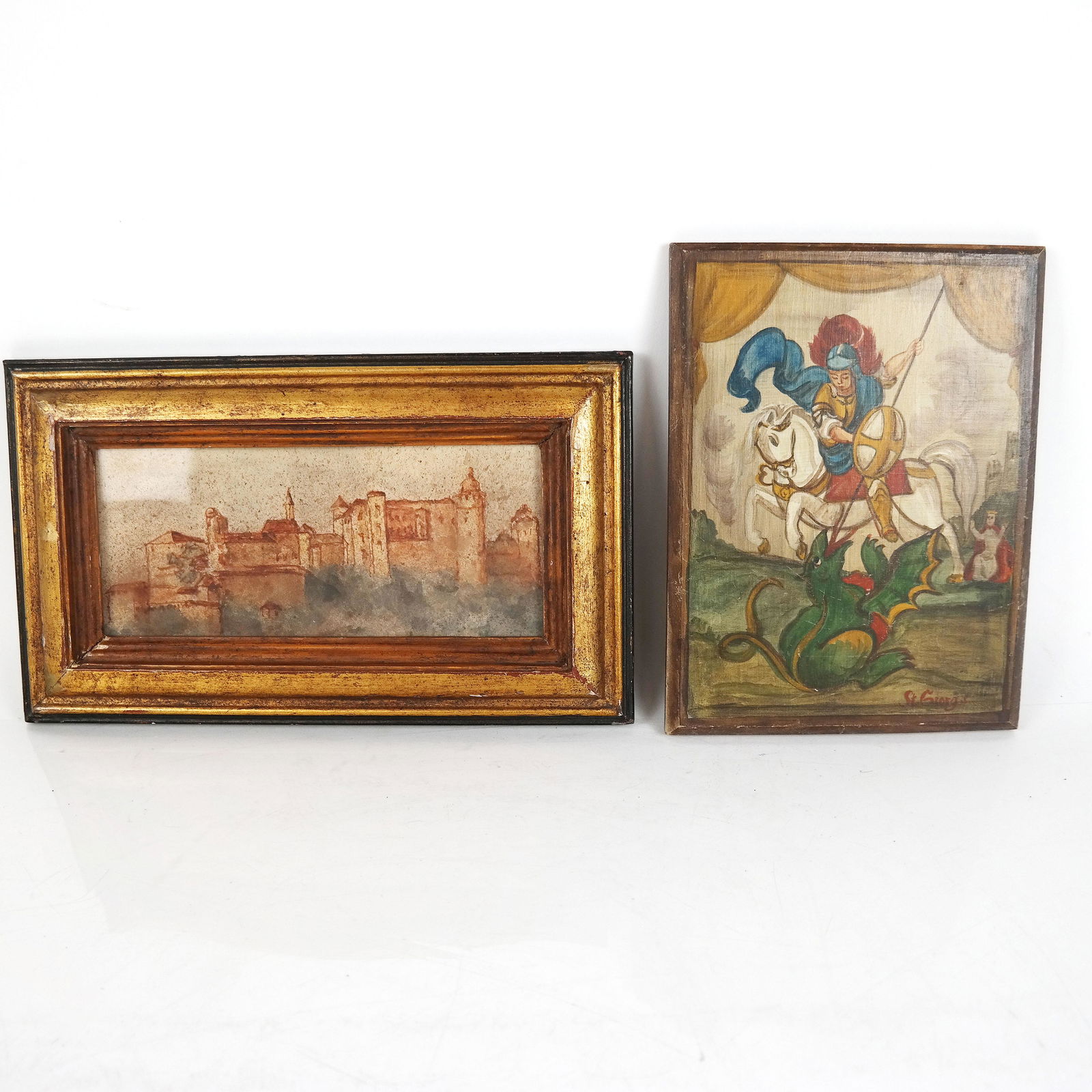 Two Small 20th C. Artworks - Watercolor & Other (1 of 16)