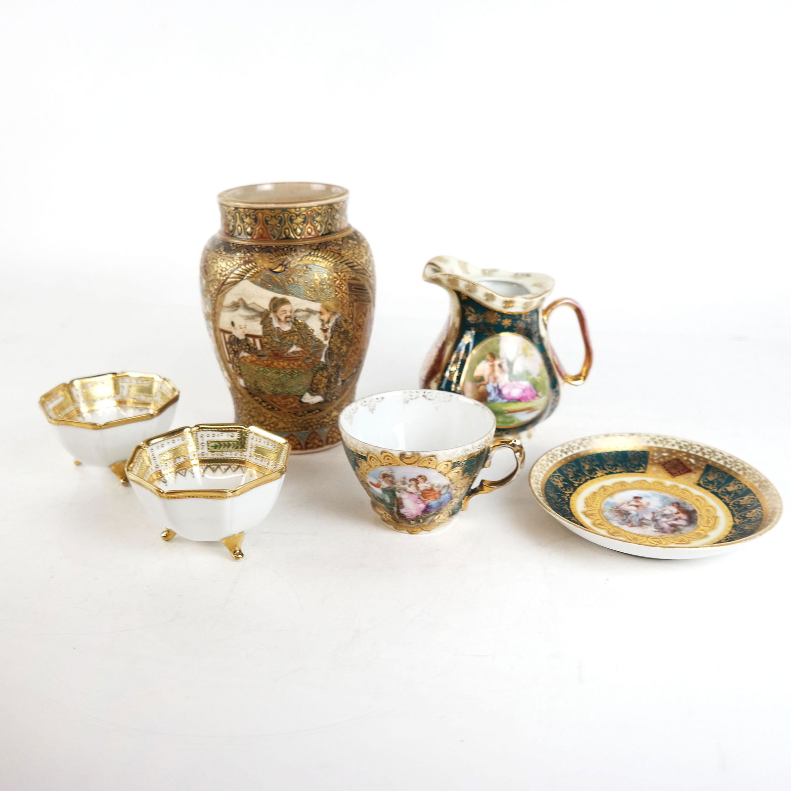 Six Porcelain Items - Vienna, Three Asian (1 of 17)