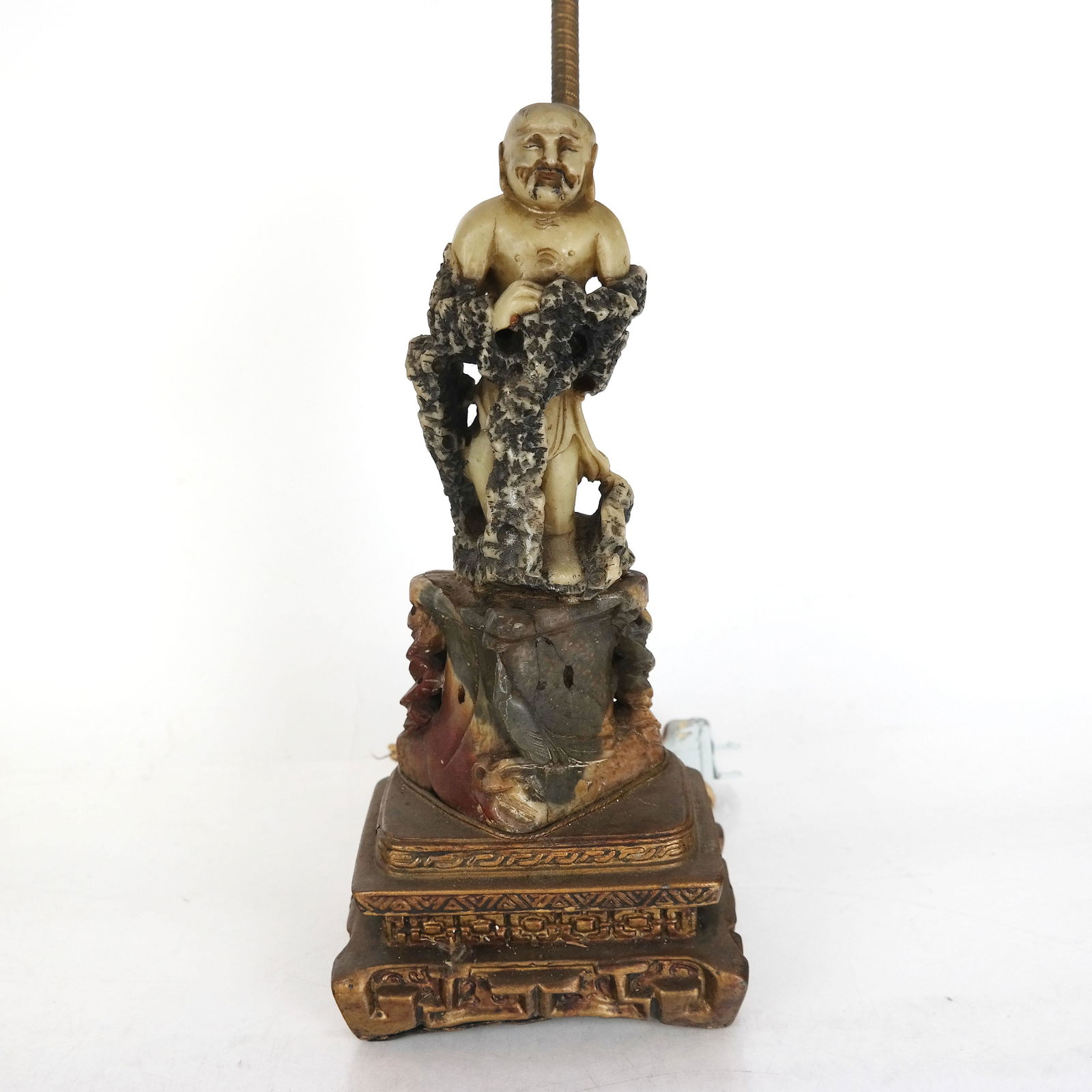 Chinese Soapstone Figural Lamp (1 of 12)