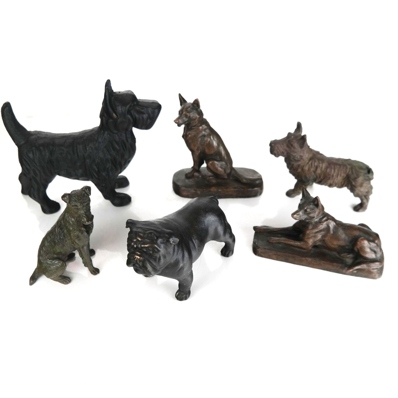 Six Assorted Metal Dogs (1 of 15)