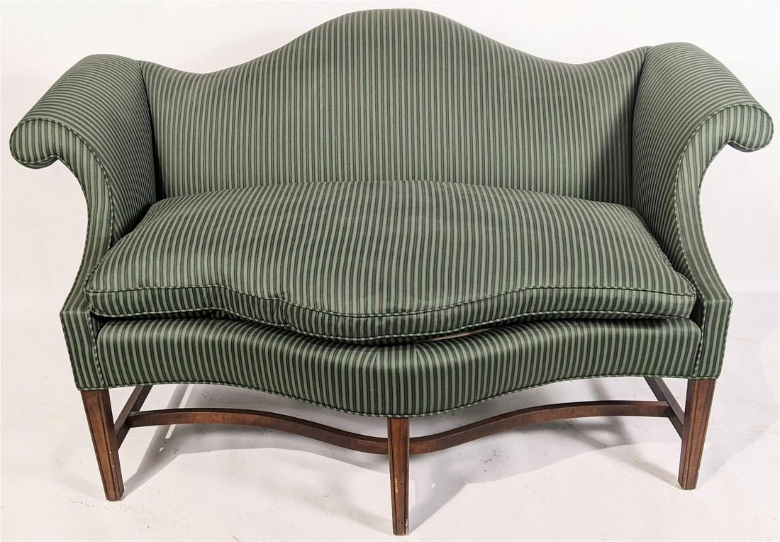 Mahogany Sheraton-Style Settee (1 of 10)